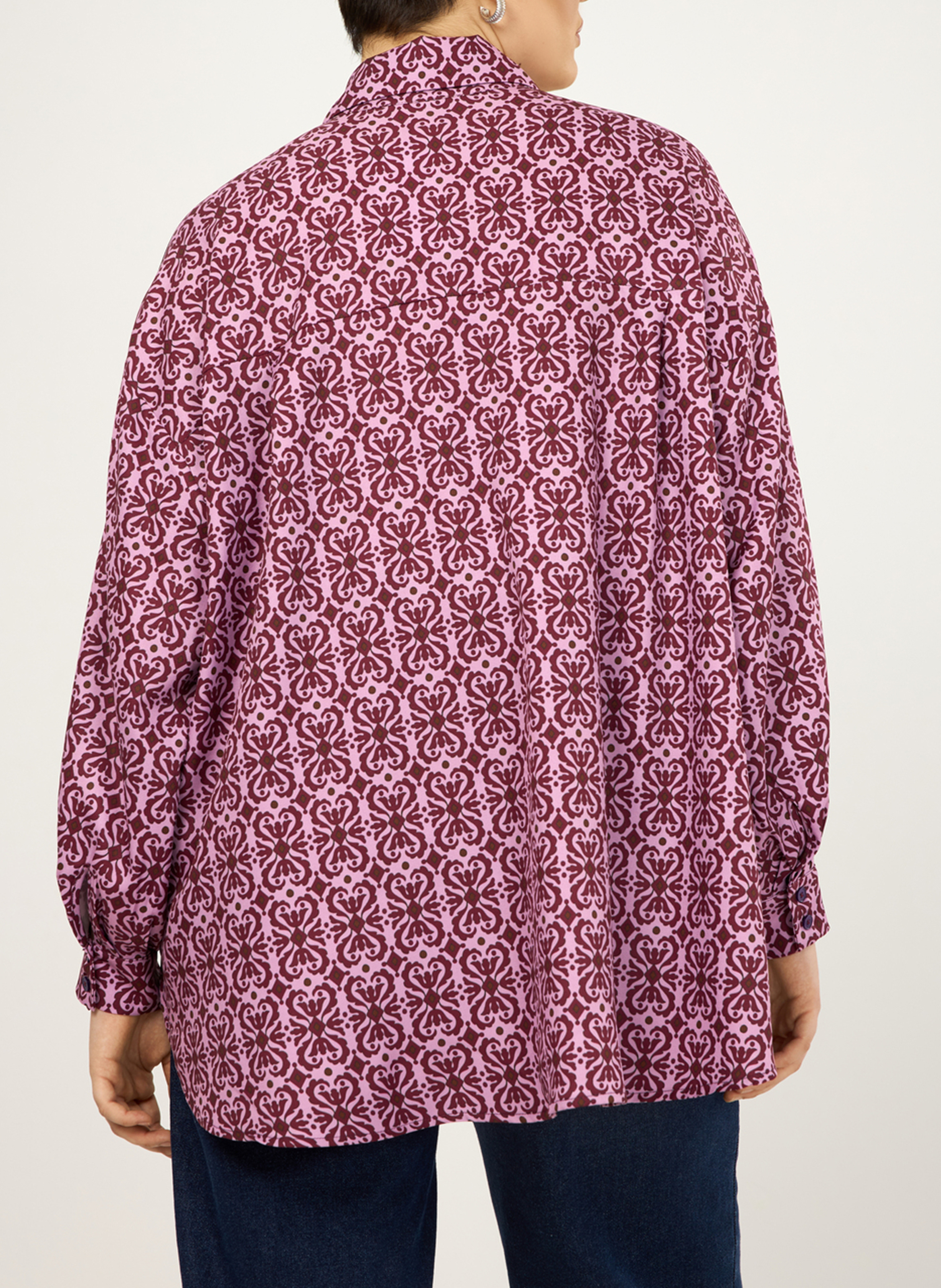 Camicia colletto classico stampata MAT FASHION Rosso