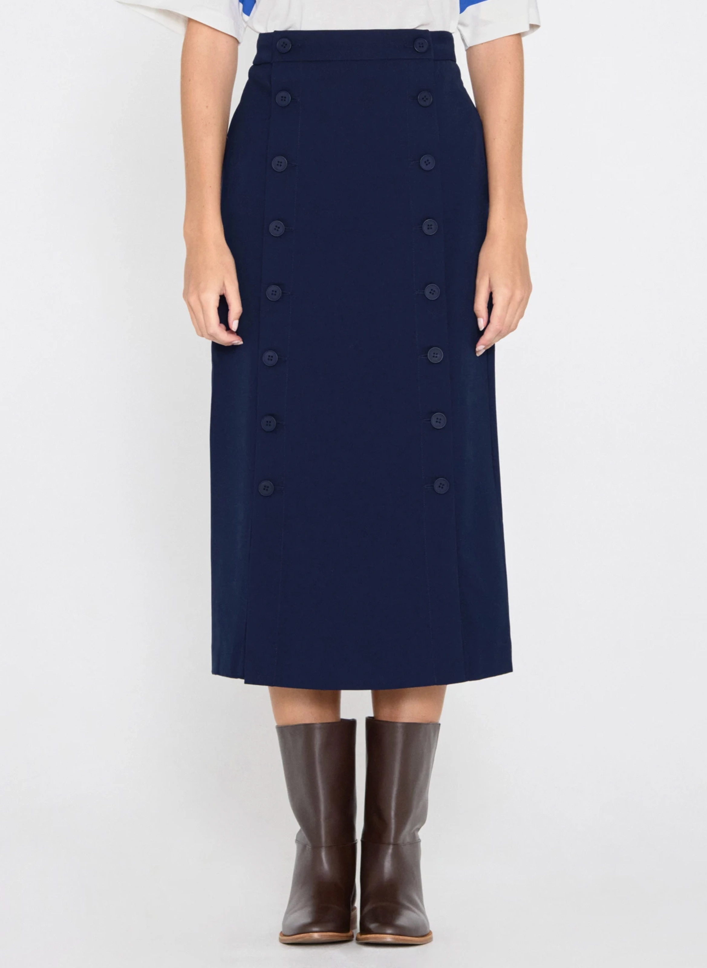 Short floral print henley dress THE TINY BIG SISTER Blue