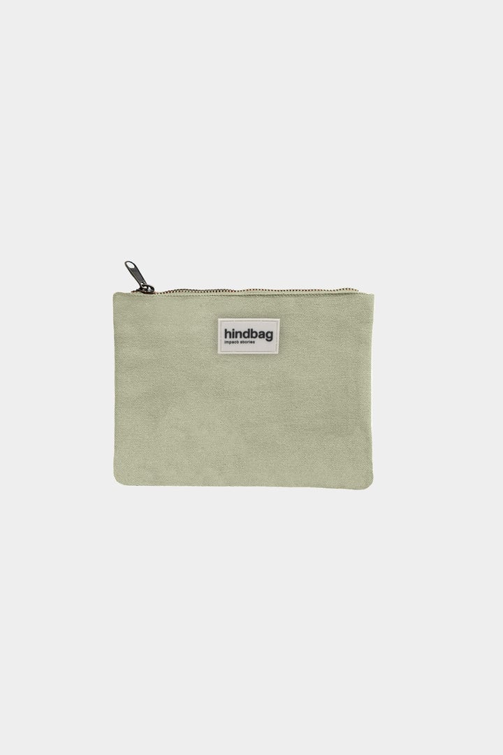 Cotton clutch bag HINDBAG Green