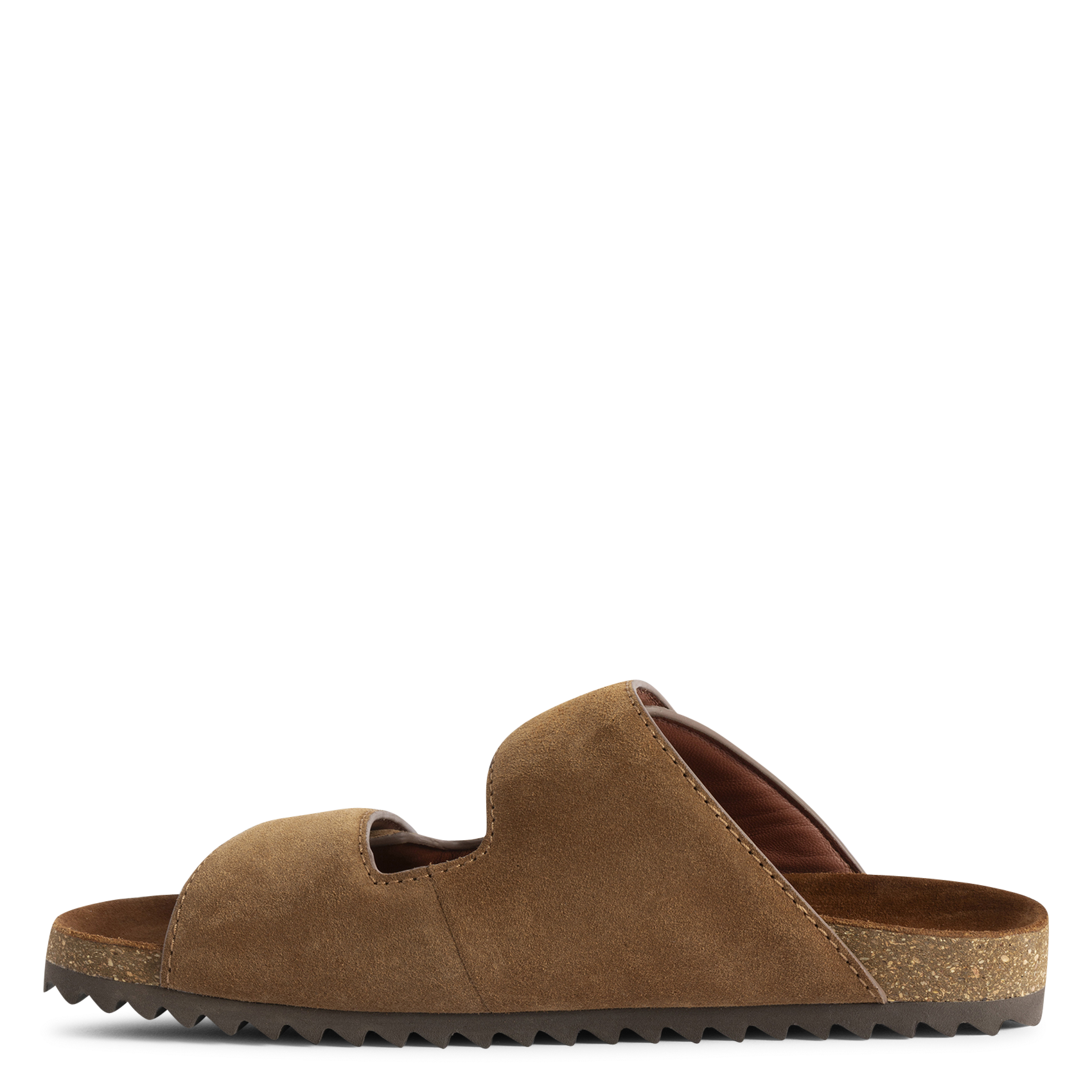 Flat calfskin leather sandals ZADIG&VOLTAIRE Brown