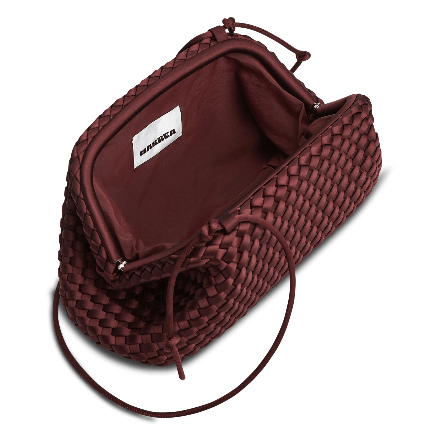 Pochette à bandoulière tressée MARREA Rouge