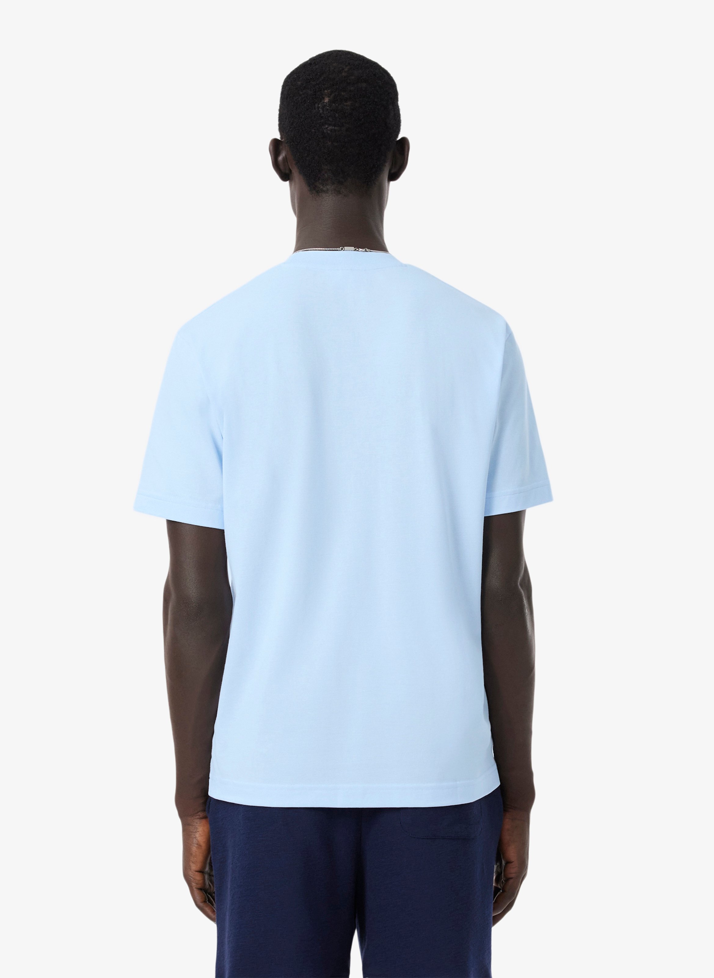 Gerade geschnittenes T-Shirt aus Baumwolle LACOSTE Blau