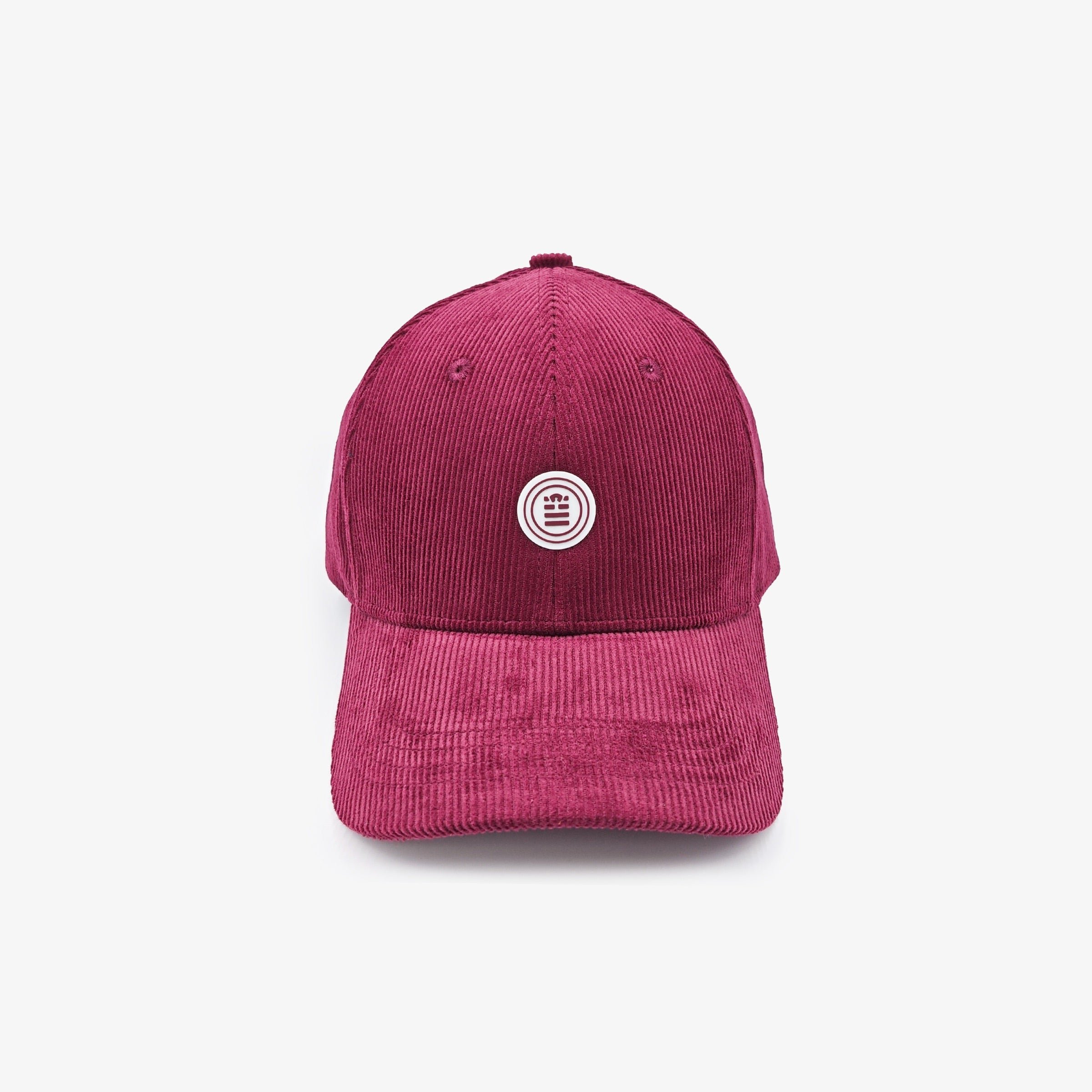 Wine red corduroy logo badge cap SERGE BLANCO Red