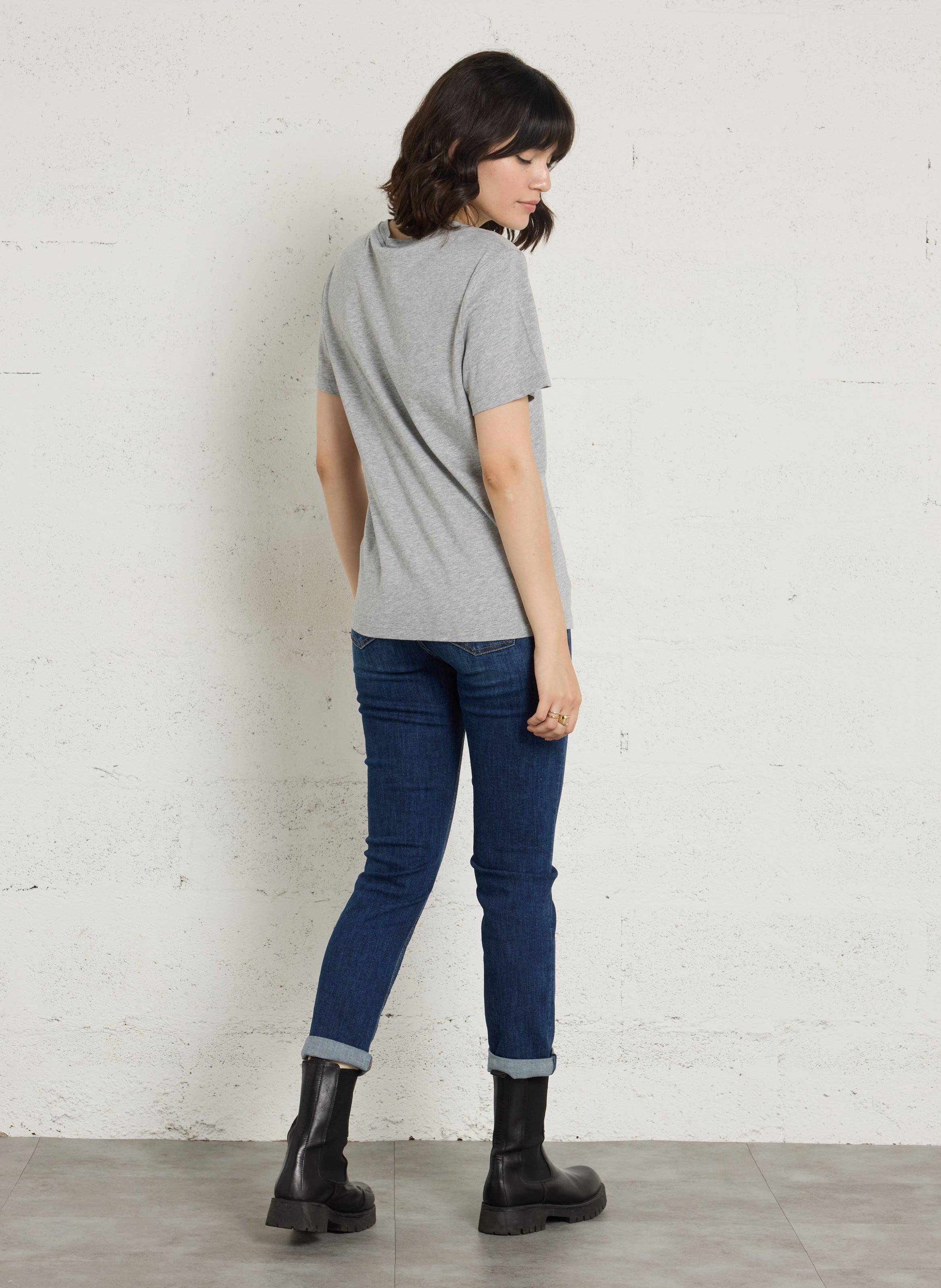 Tee-shirt col rond en coton Liu Jo x Disney LIU JO Gris