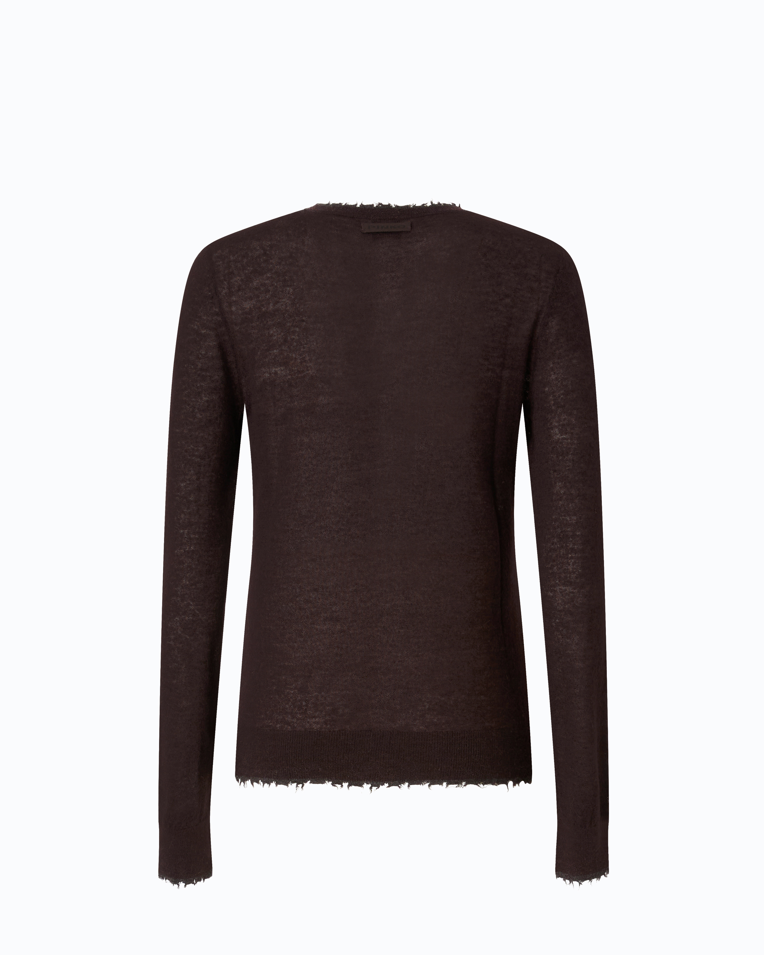 Pull léger en laine et cachemire PINKO Marron