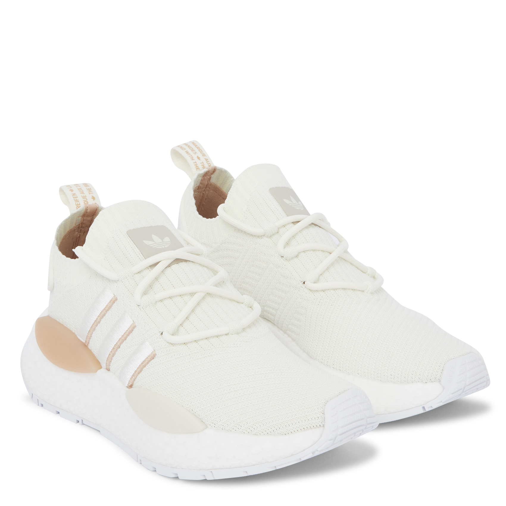 Low-top lace-up canvas sneakers ADIDAS White