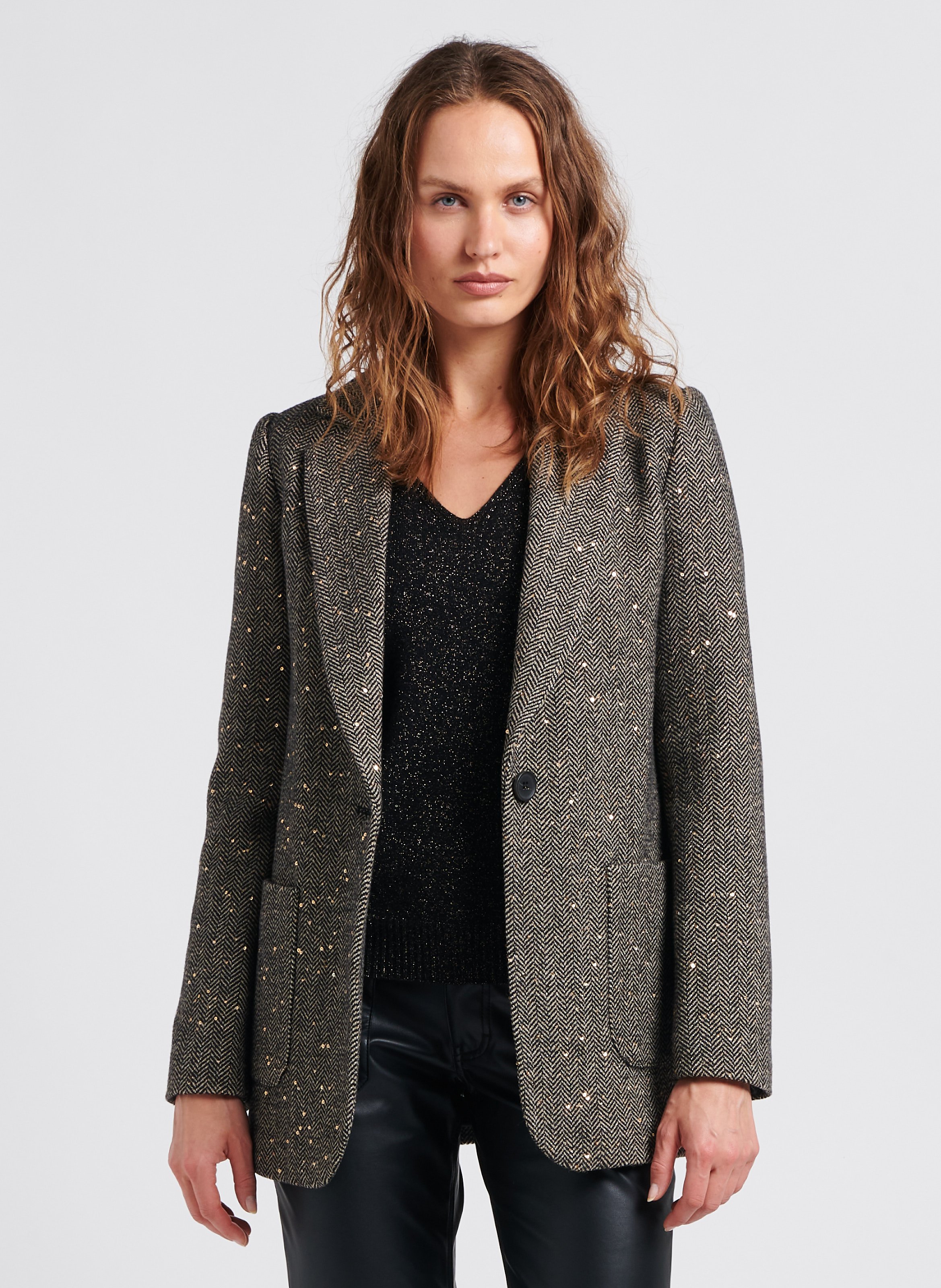 Veste tailleur sequin discount femme