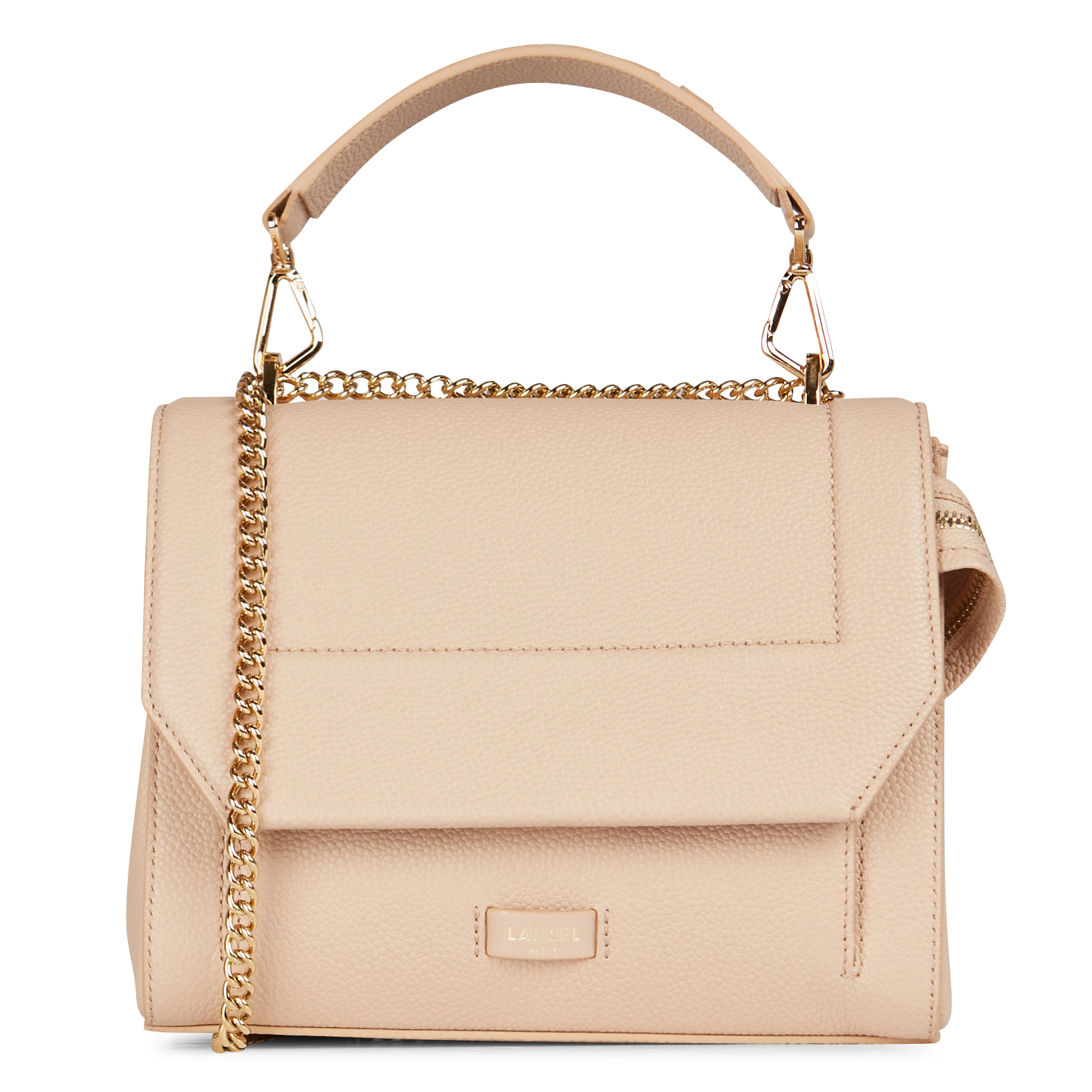 Umschlagtasche aus genarbtem Leder LANCEL