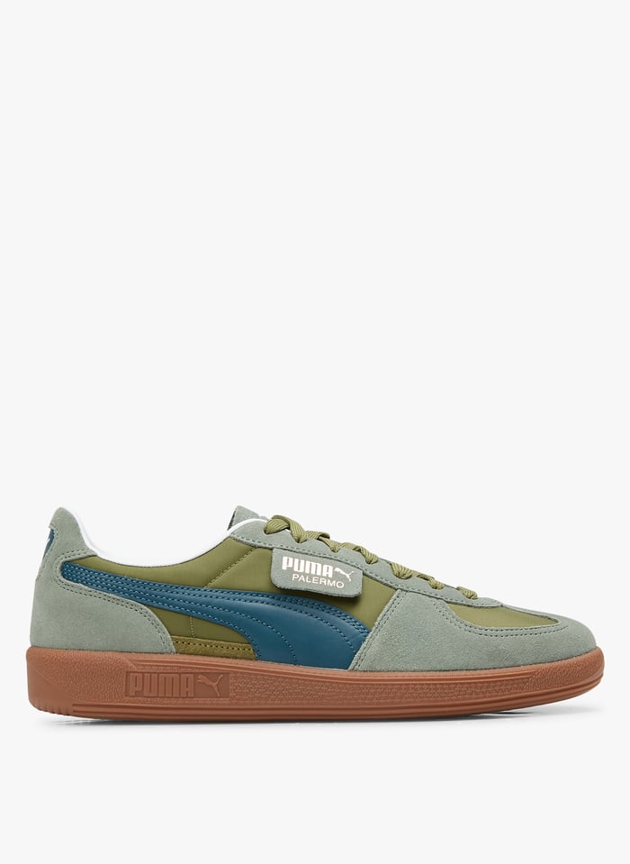 Olive green puma deals sneakers