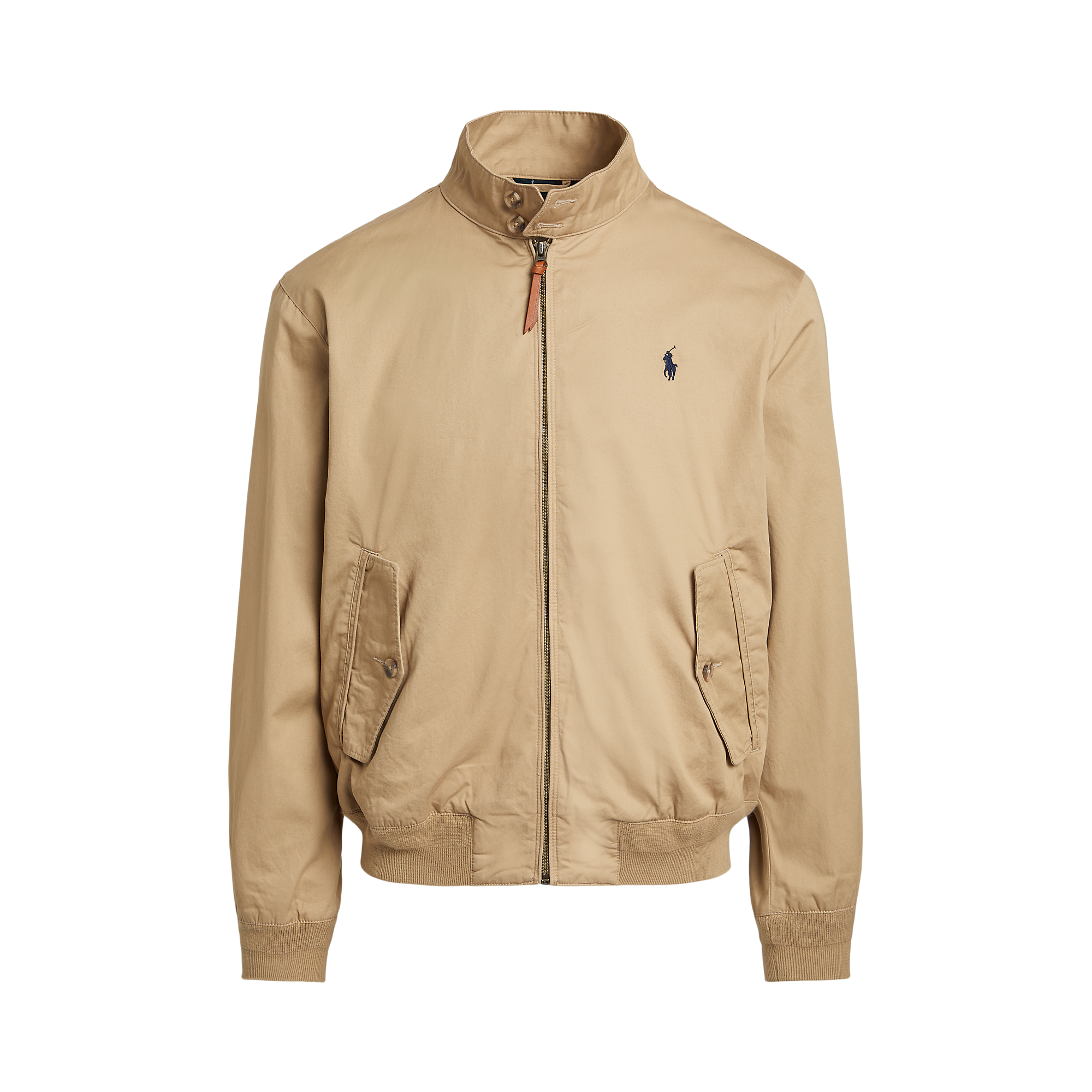 Veste droite col montant en coton POLO RALPH LAUREN Beige