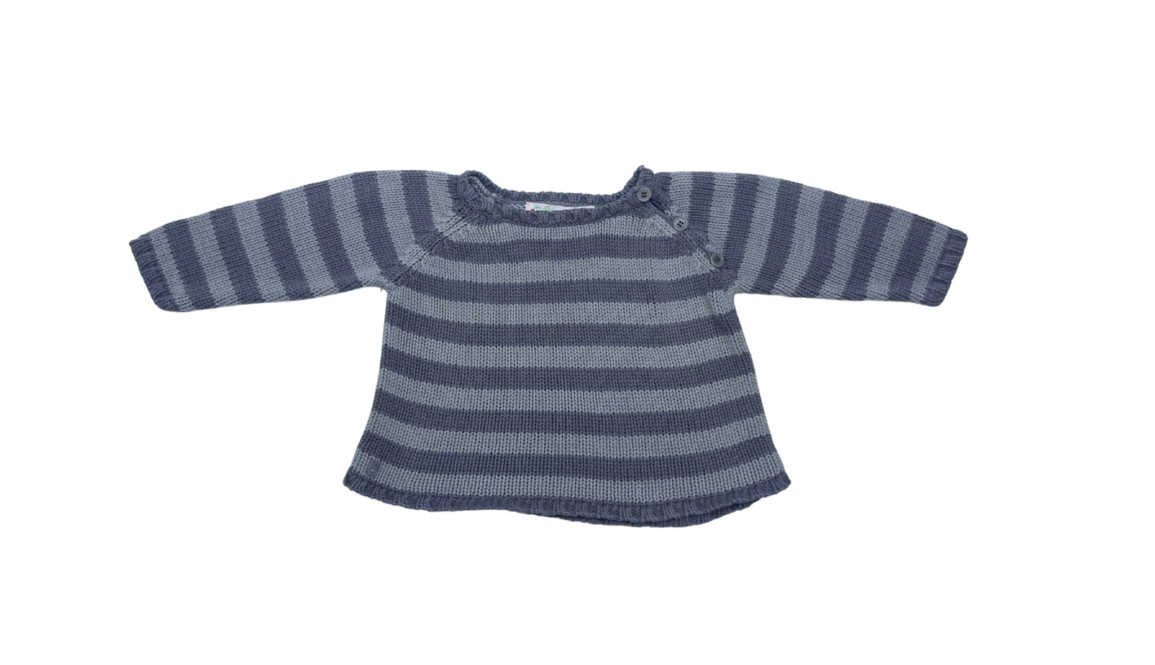 Grey baby sweater - 6 months BONPOINT - Seconde Main Grey