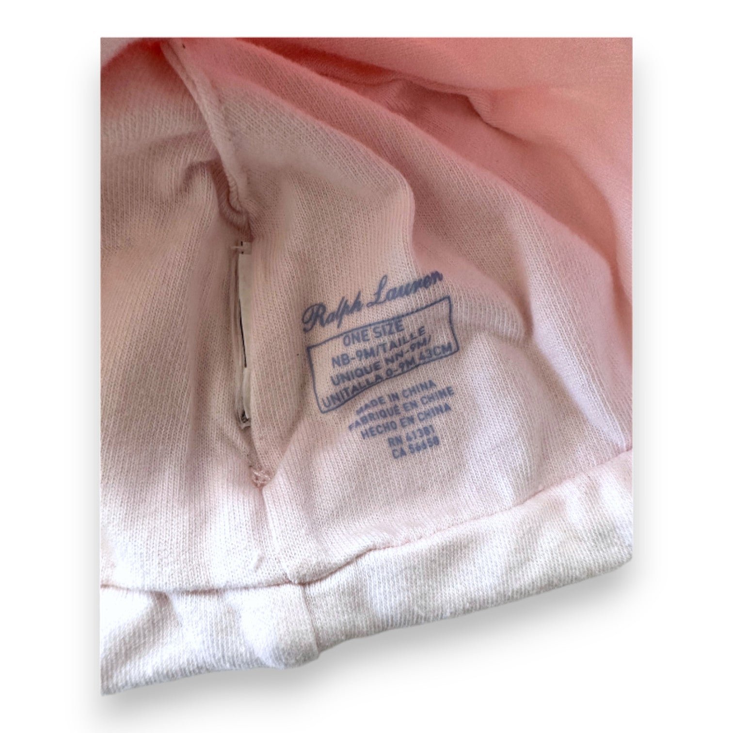 Pink baby beanie - 9 months POLO RALPH LAUREN - Seconde Main Pink