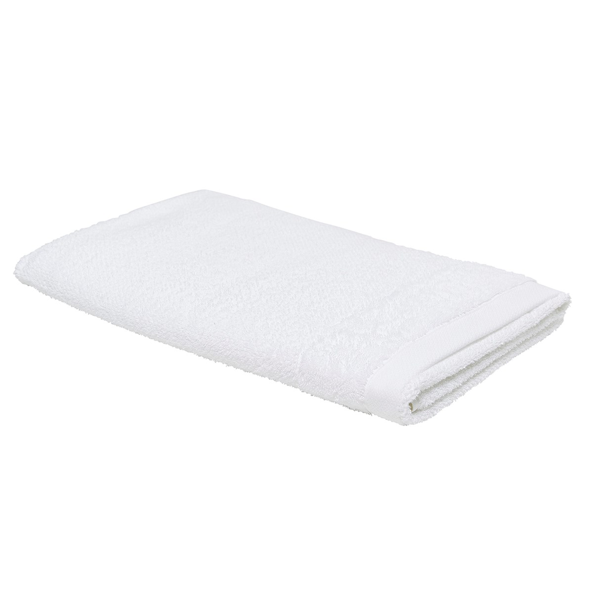 Solid color cotton beach towel White