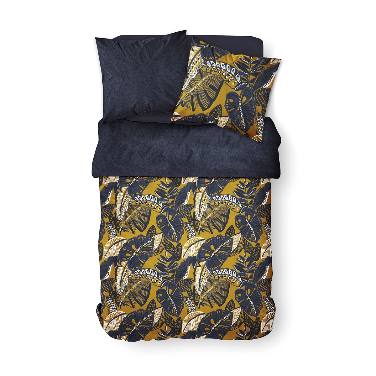 Printed cotton bedding set TODAY LINGE DE MAISON Blue
