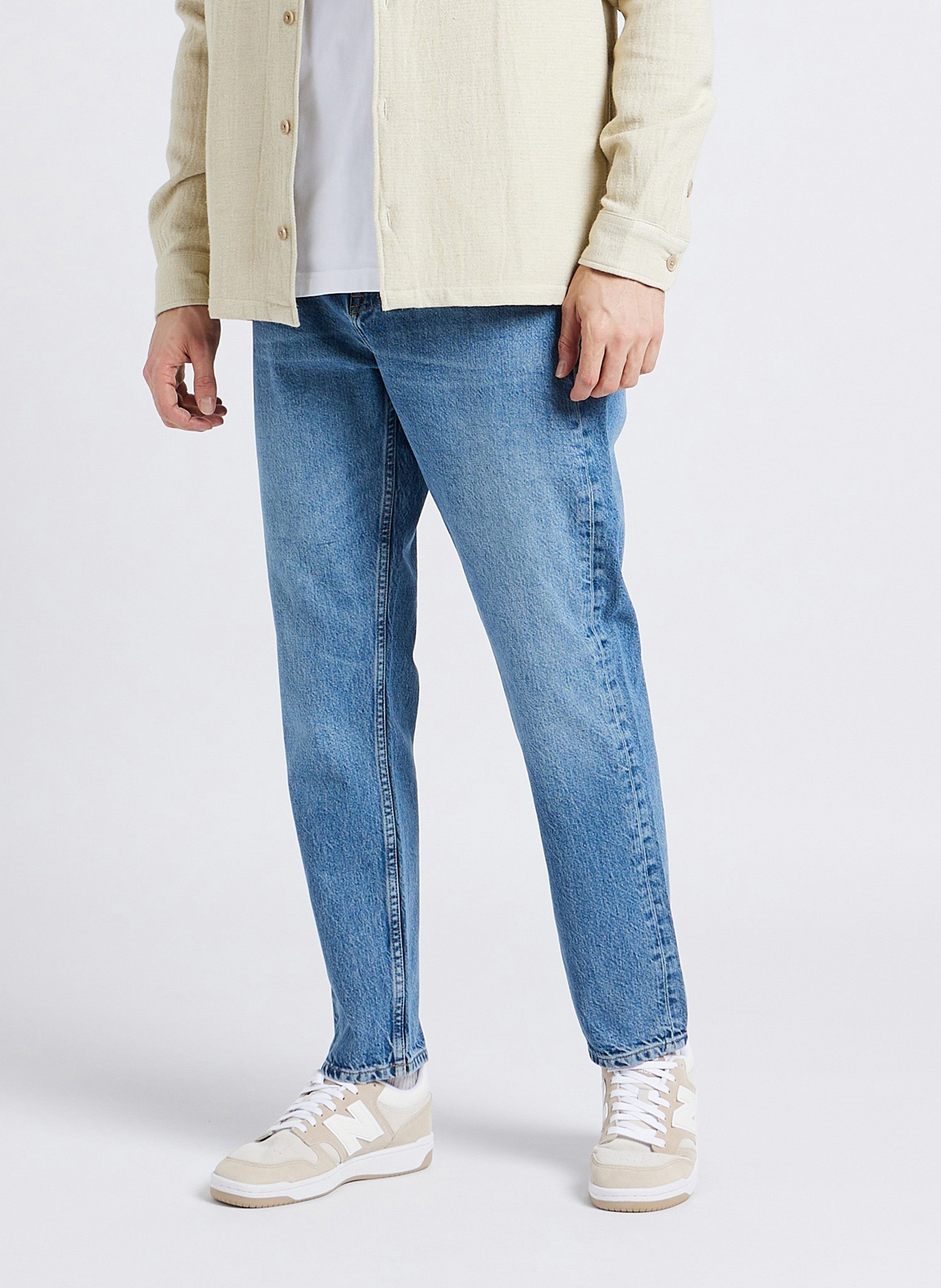 Jean droit en coton bio SAMSOE SAMSOE Bleu