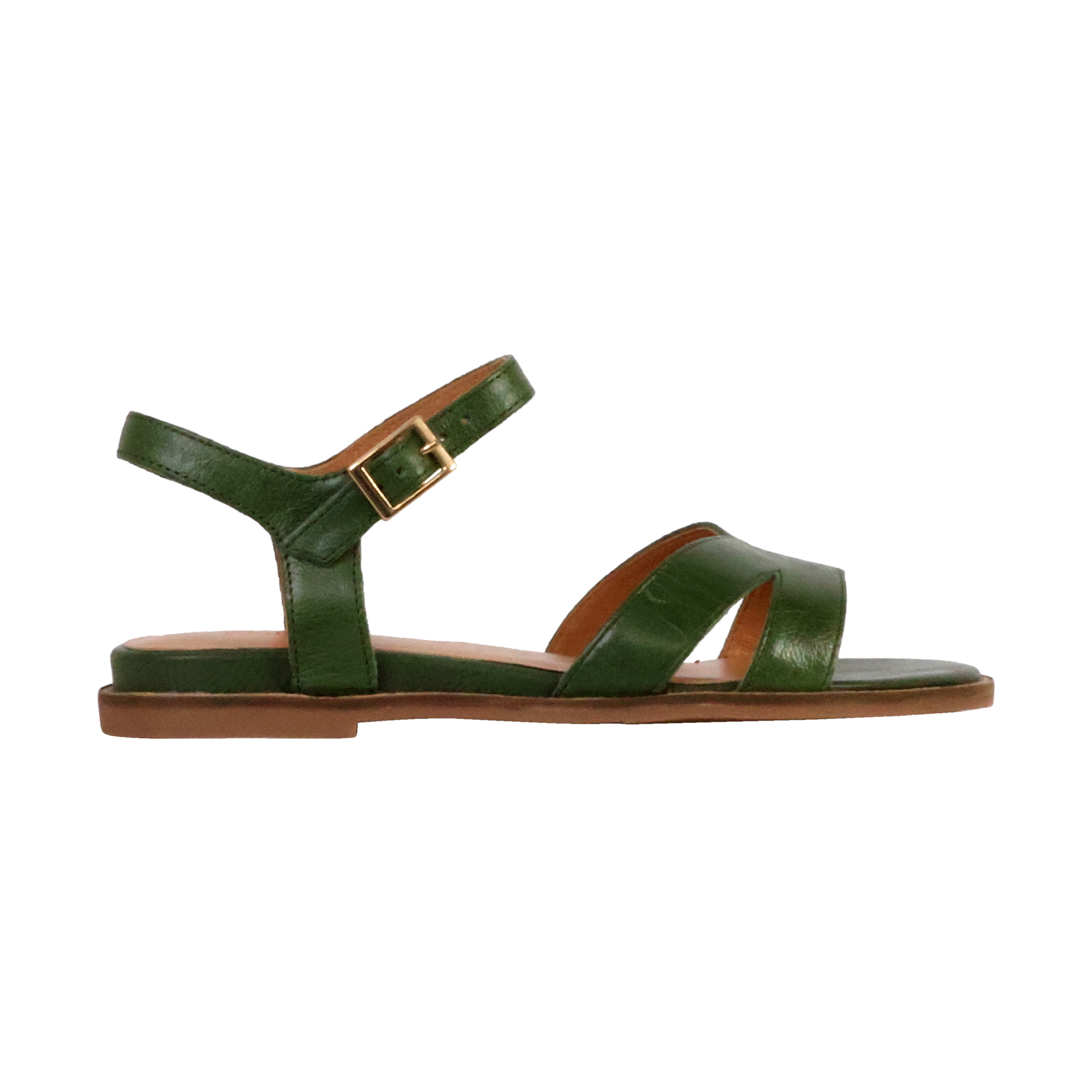 Bella leather sandals EMILIE KARSTON Green