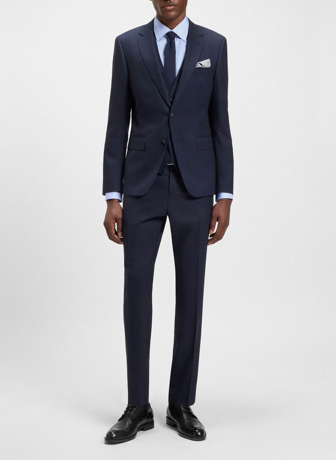 Cotton shirt BOSS Blue