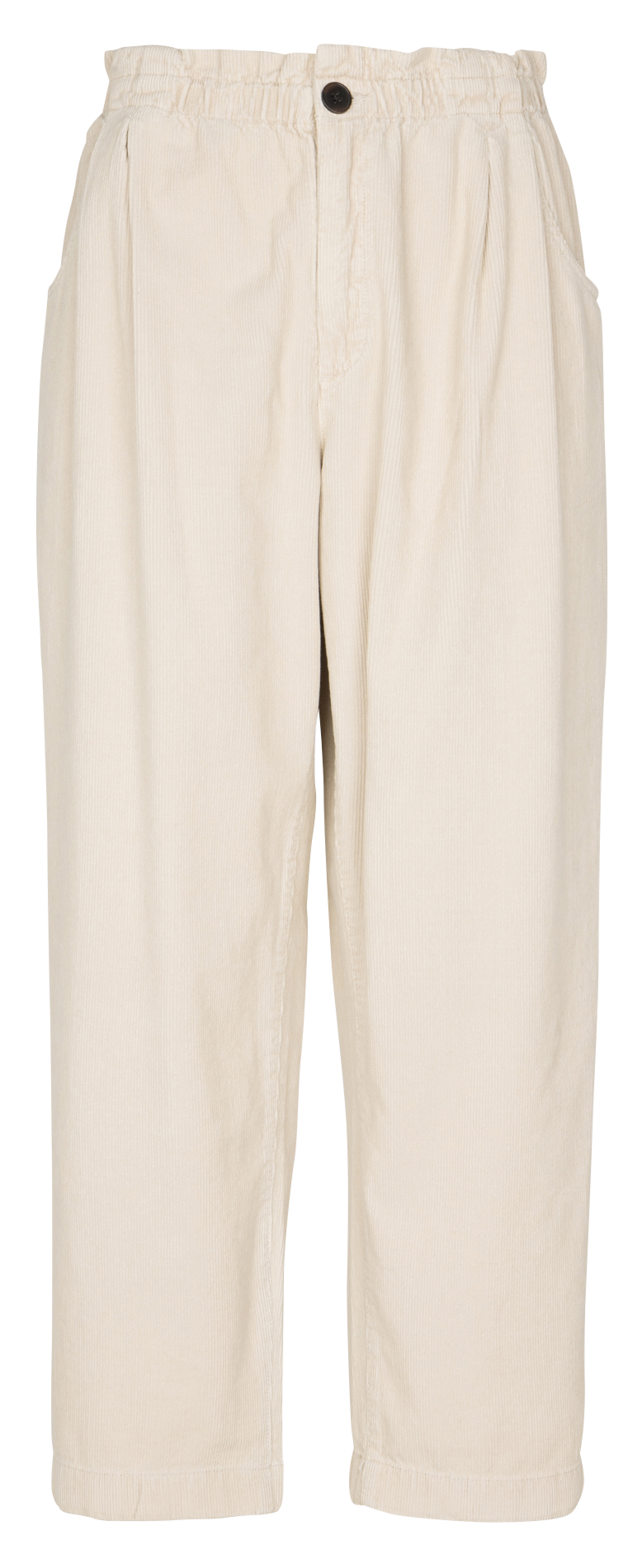 Broek met rechte pijpen van velours BELLEROSE Wit