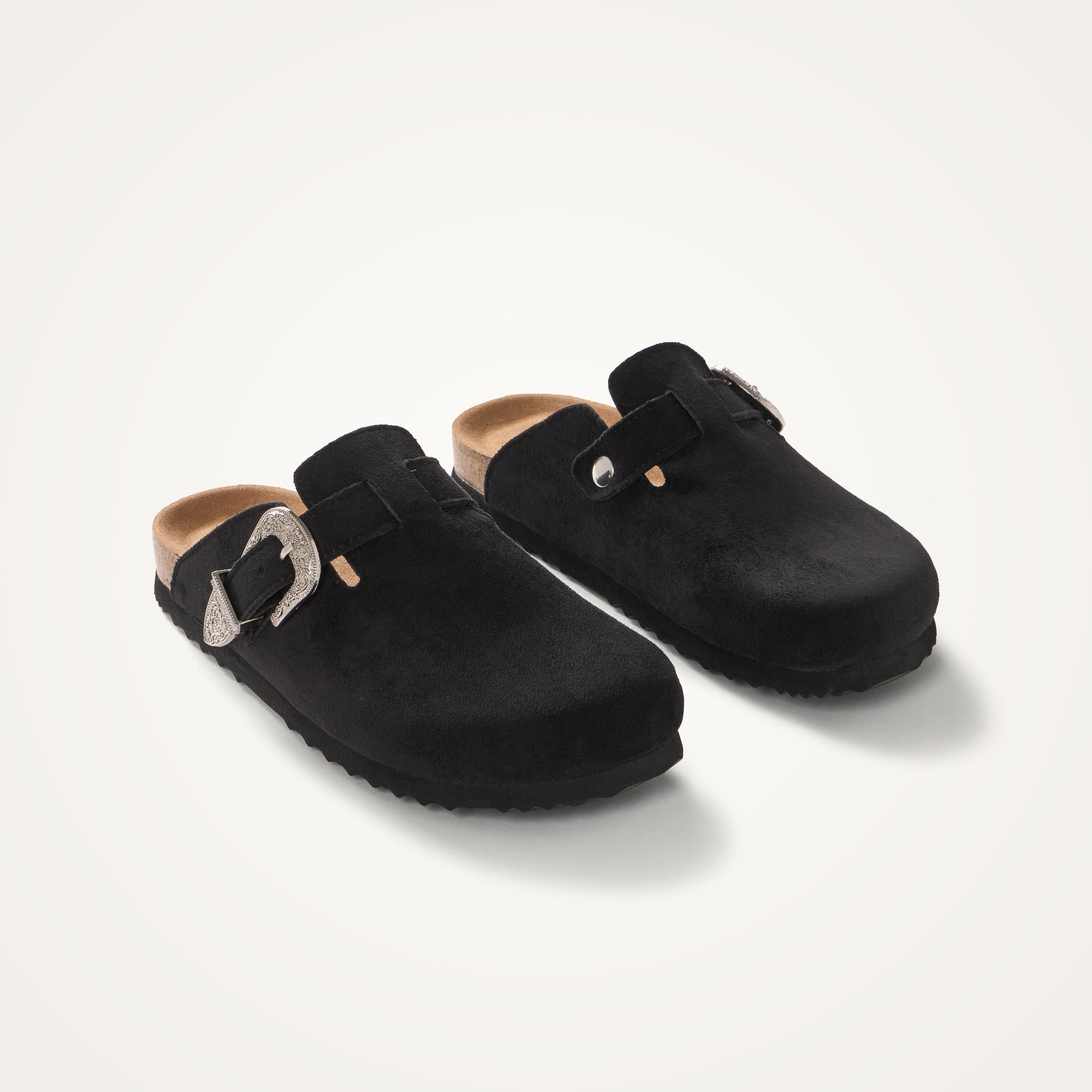 Sabots en fausse fourrure VANESSA WU Noir