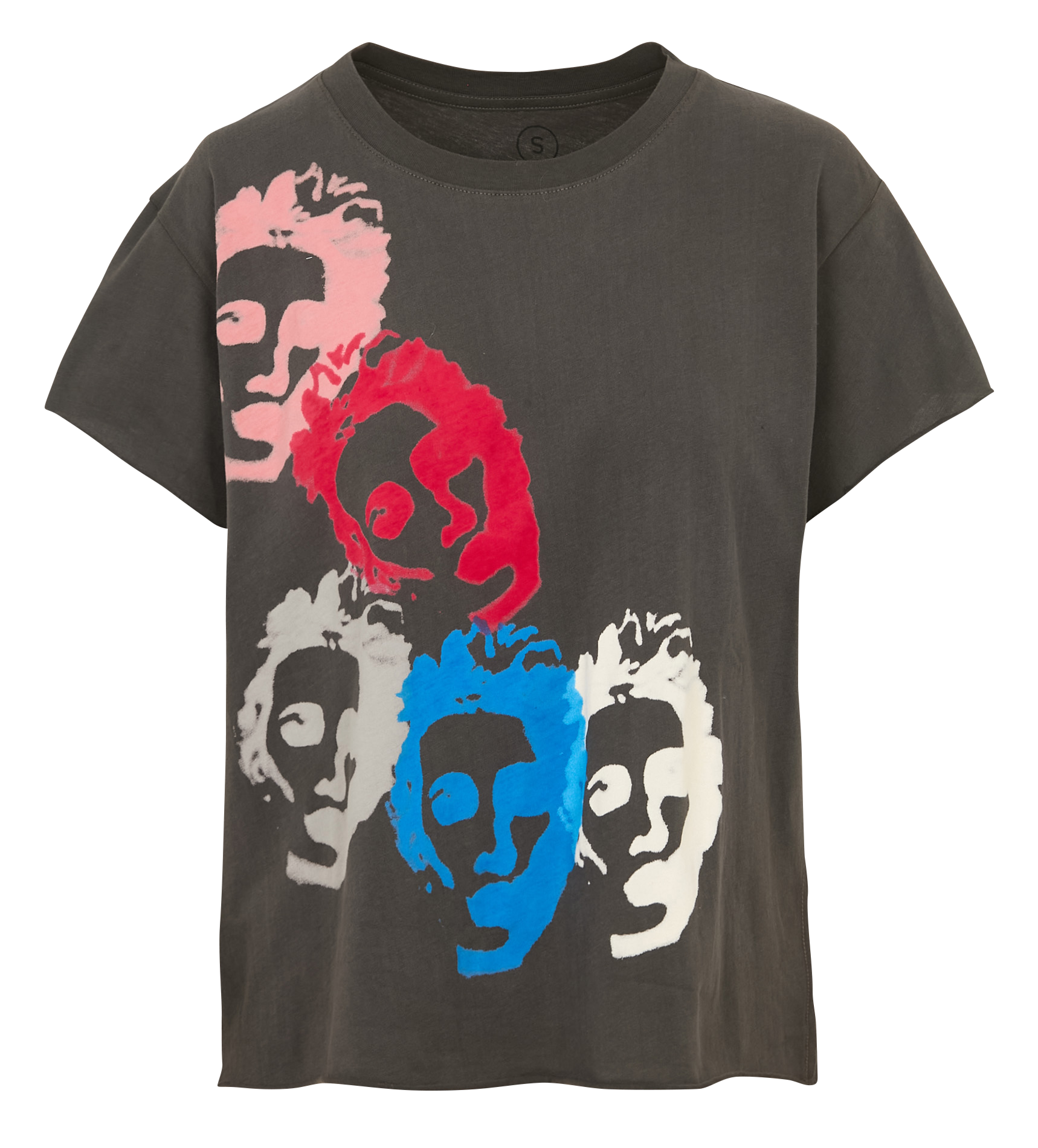 T-shirt van biokatoen met ronde hals LEON & HARPER Grijs