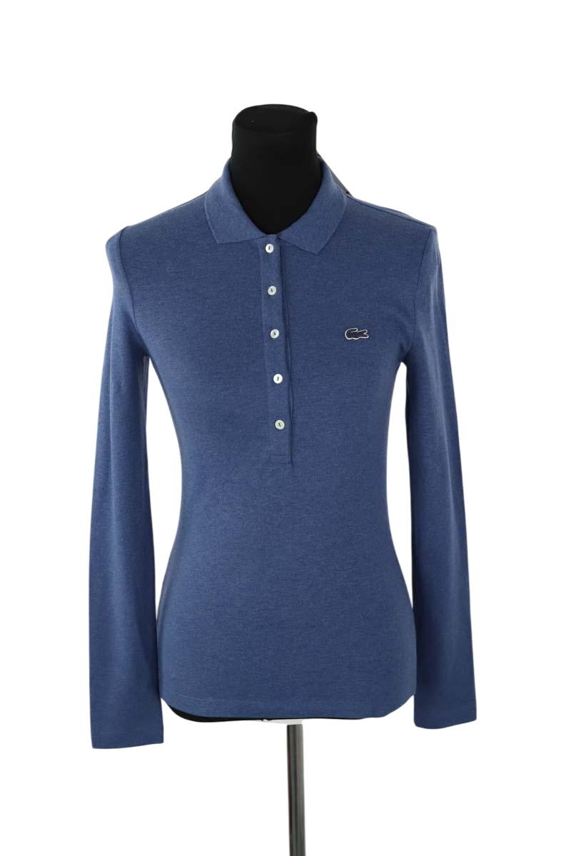 Cotton polo shirt LACOSTE - SECONDE MAIN Blue