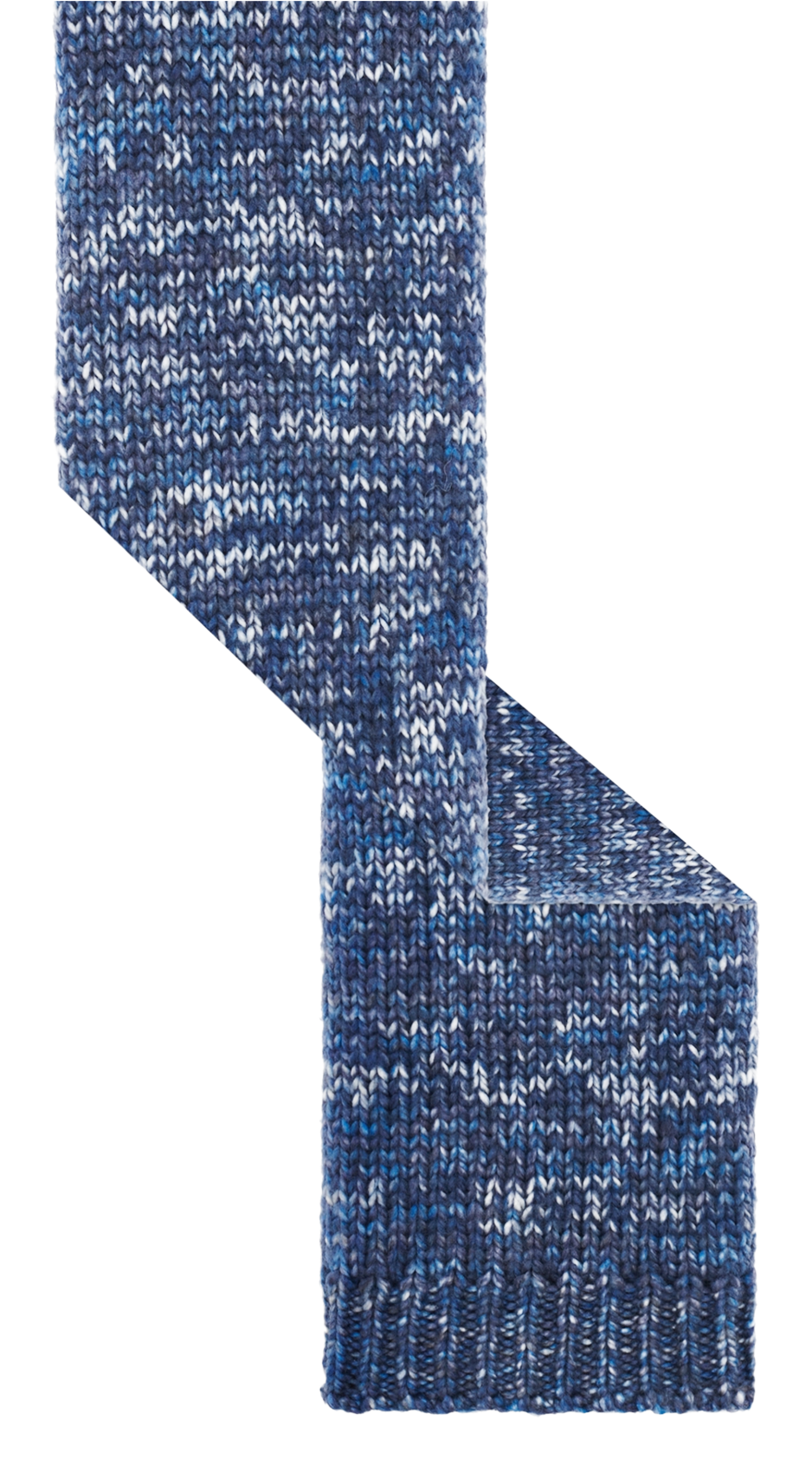 Echarpe épaisse chinée en laine PABLO Bleu