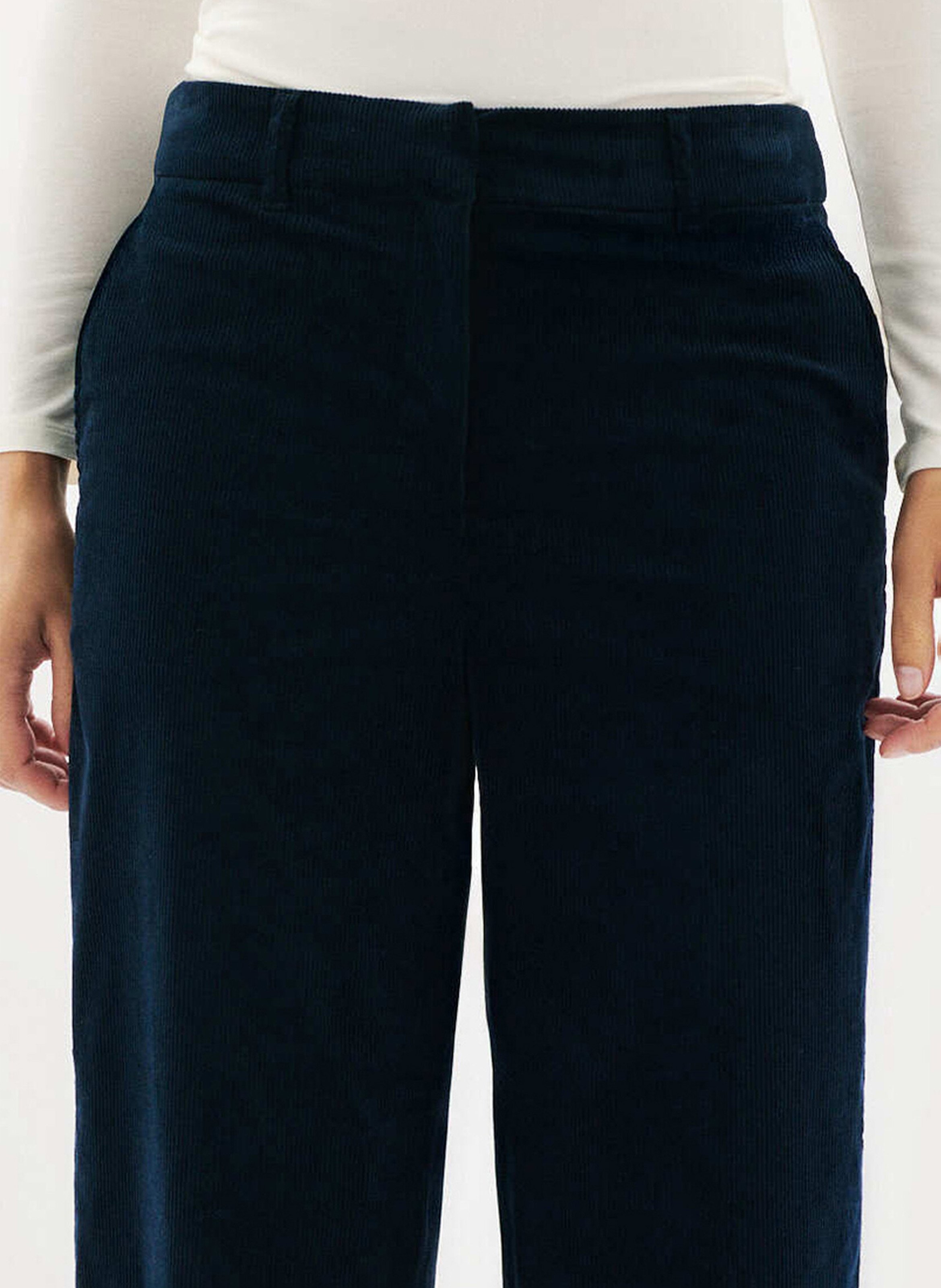 Flared corduroy pants CAROLL Blue