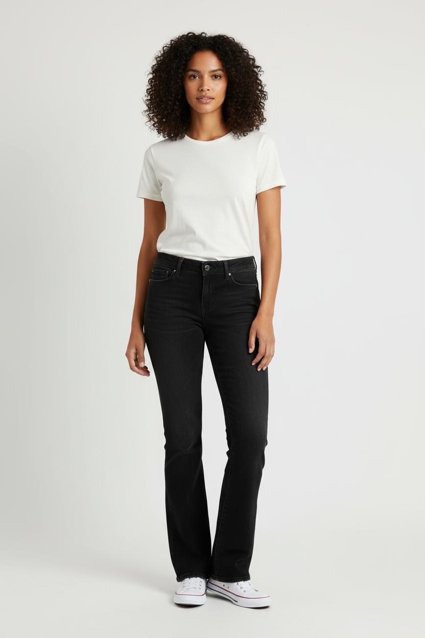 Cropped slim jeans with studs LEVI'S - Seconde main Black