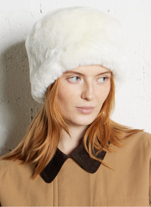 Chapka Color Chapka aspect fourrure Nanouk Blanc Au printemps paris - Femme | Place ...