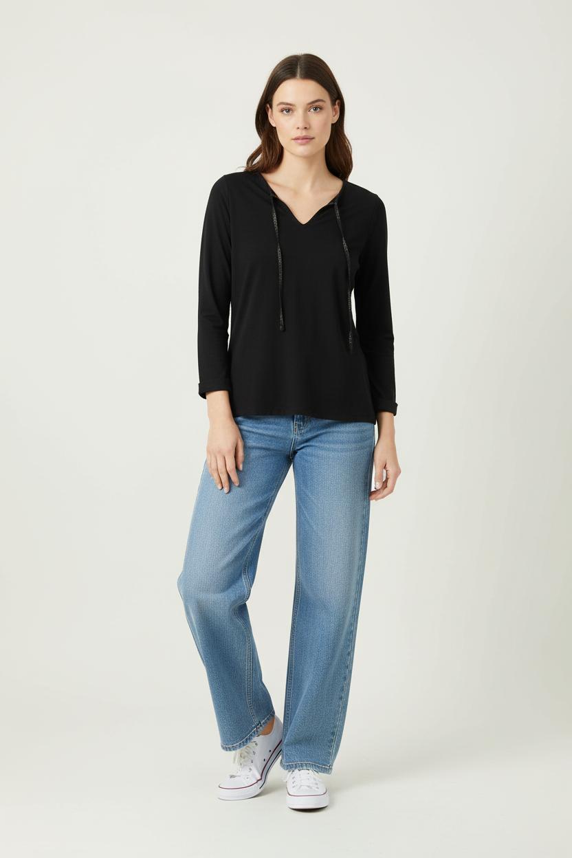 Tommy Badge T-shirt SEZANE - Seconde main Black