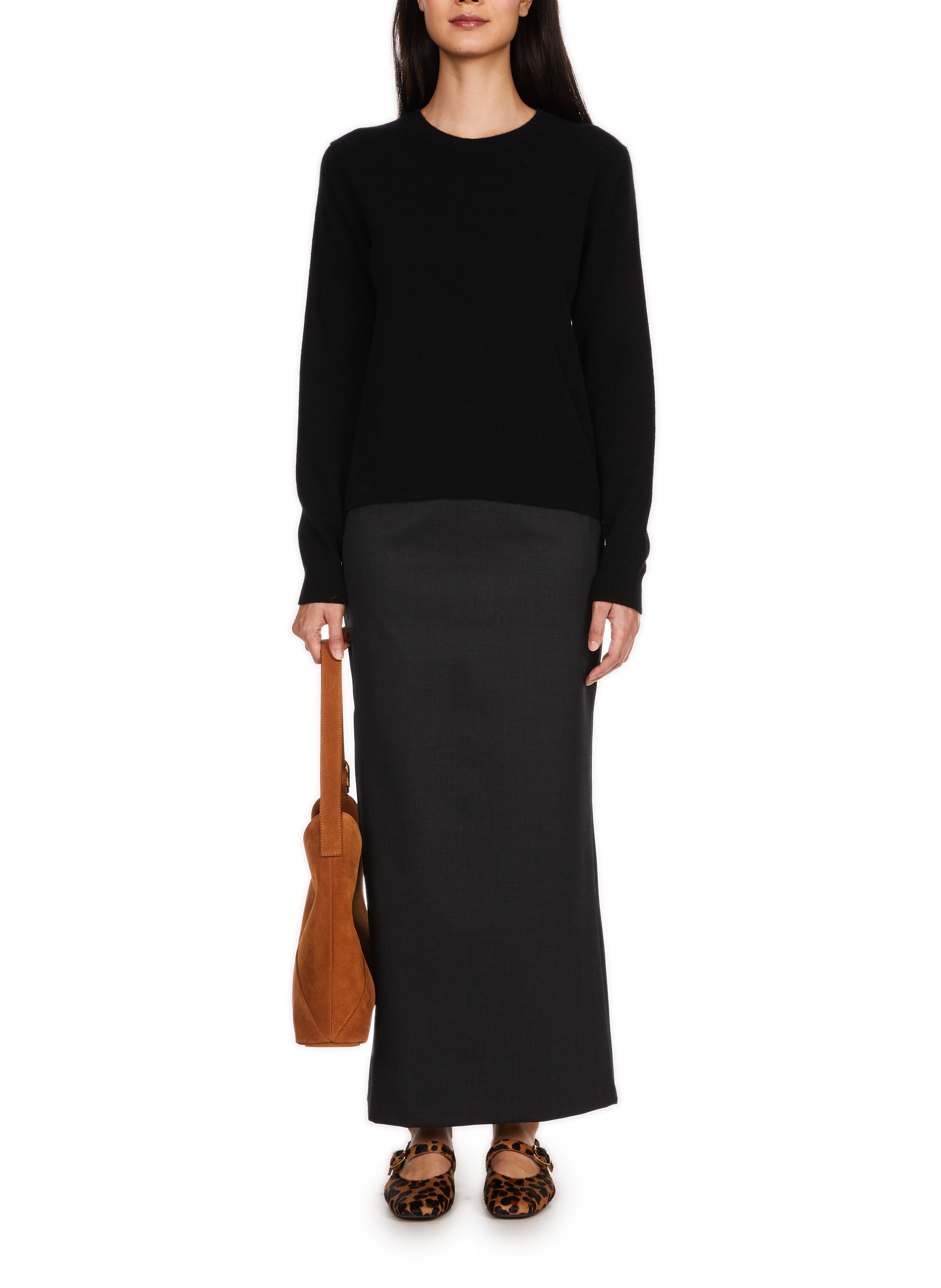 Straight cashmere sweater SAISON 1865 Black