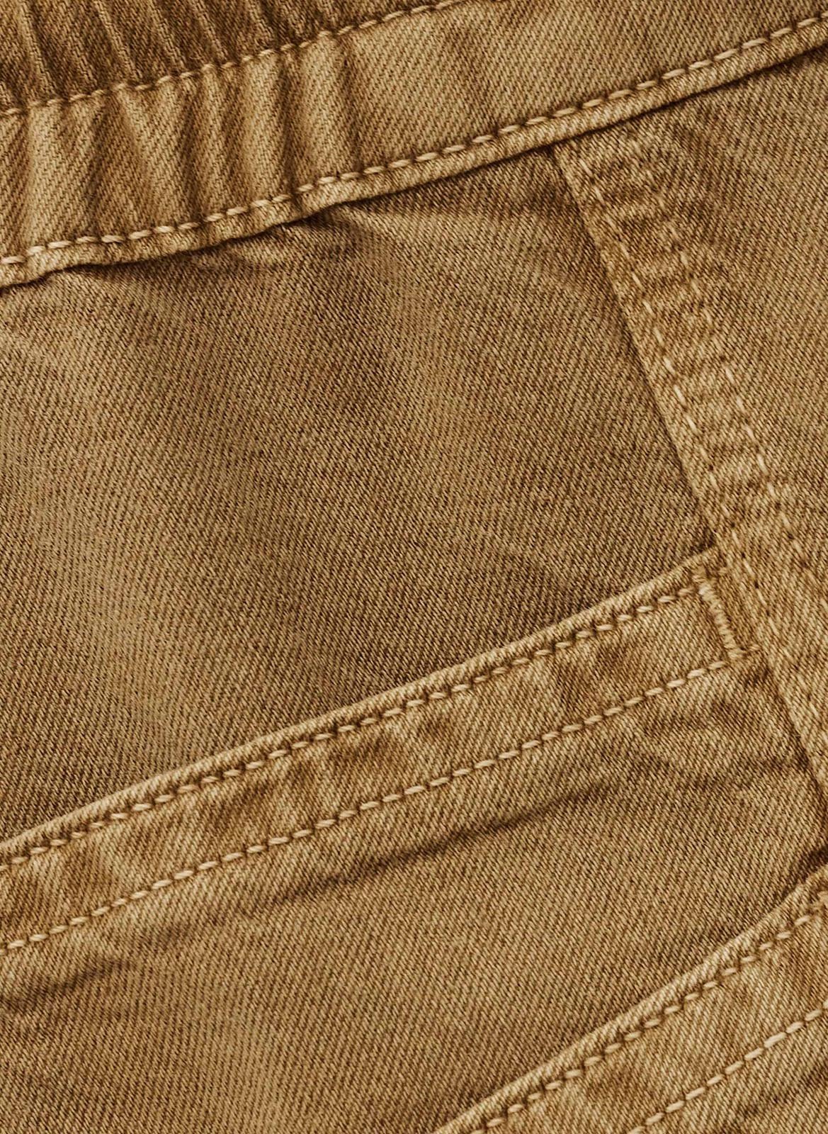 Pantalon droit en coton mélangé BA&SH Marron