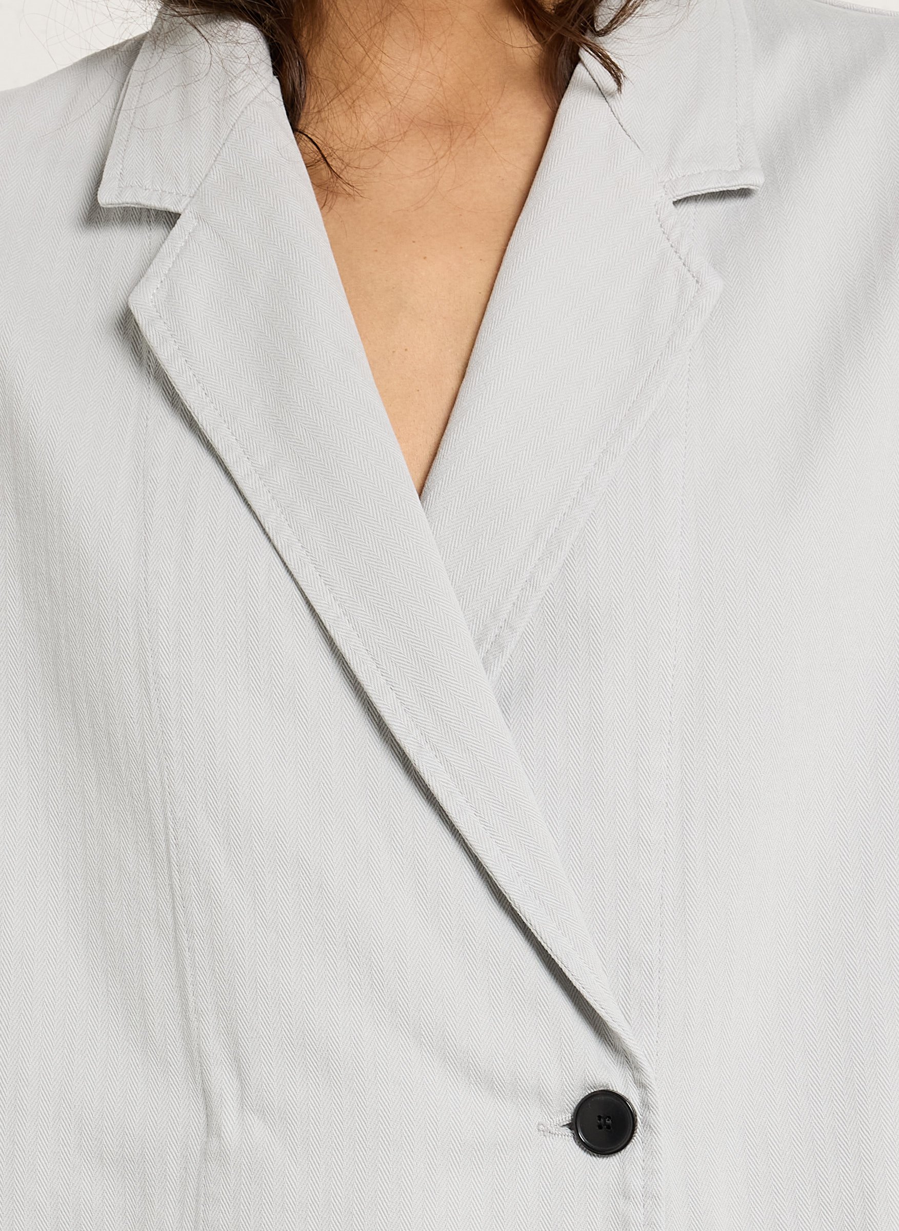 Veste col taileur en coton  MASSCOB Gris