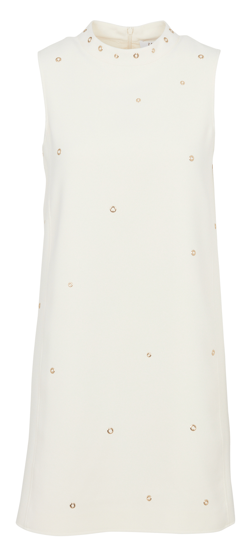 Gerade geschnittenes Kurzkleid ZAPA Weiss