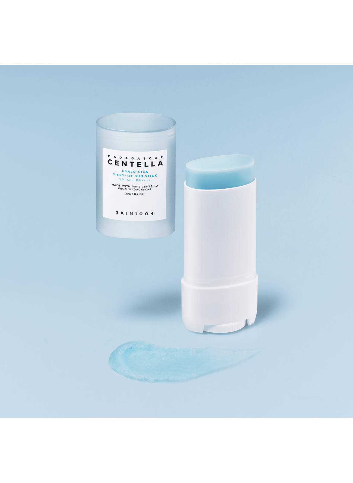 Silky effect moisturizing sunscreen stick SPF50+ PA++++ SKIN1004 No color