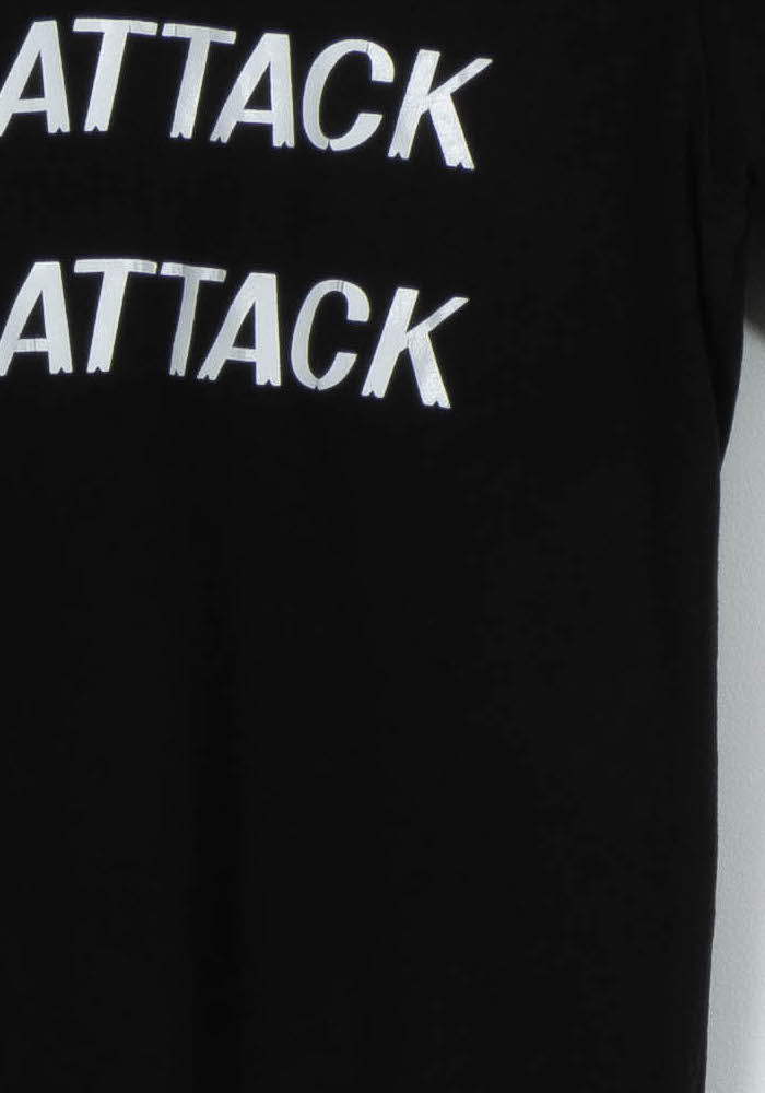 Tommy Badge T-shirt GANNI - Seconde Main Black