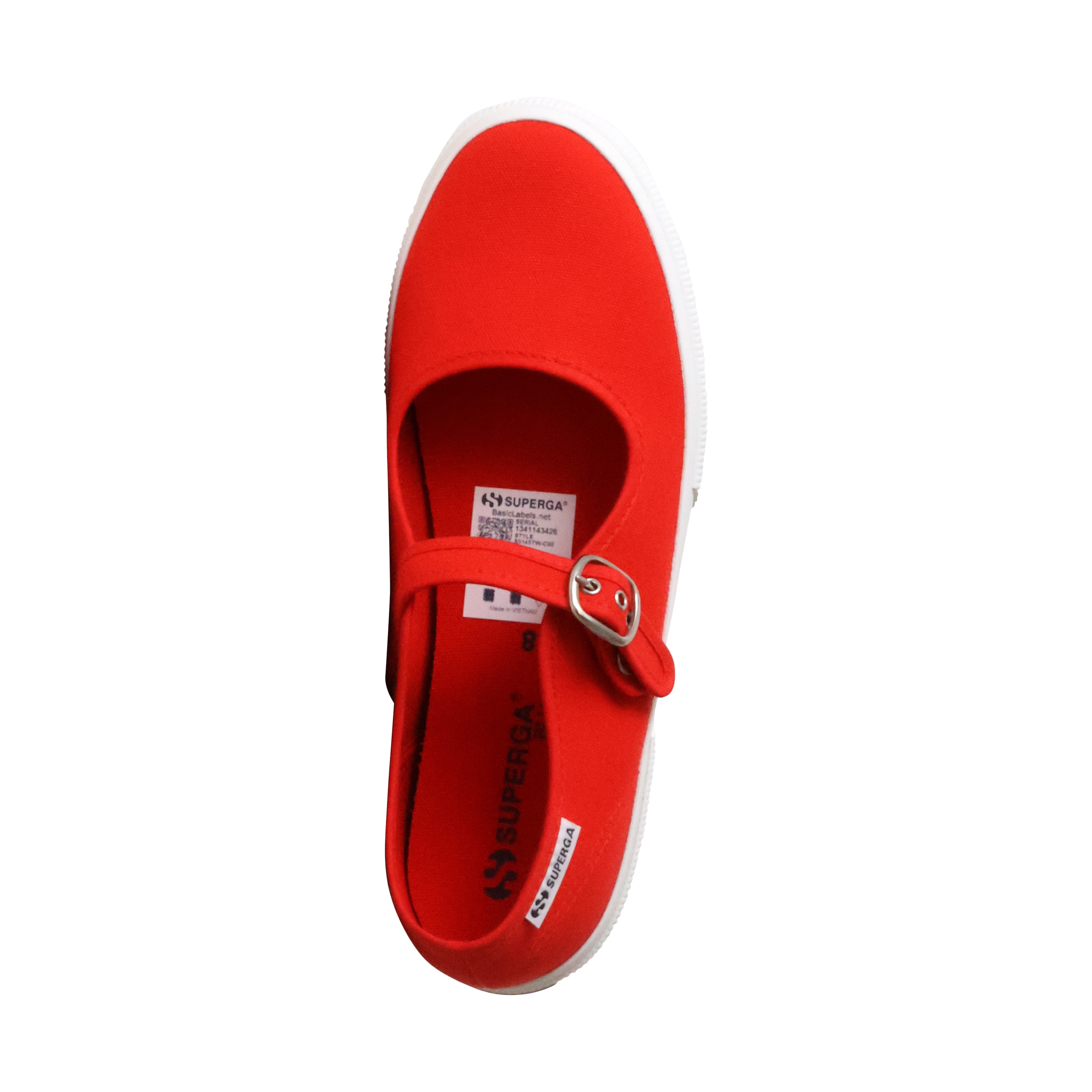 Light Superga strappy ballet flats SUPERGA Red