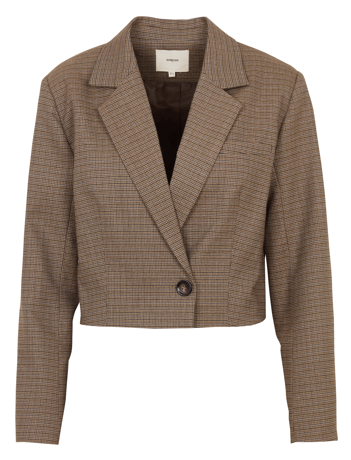 Bedruckter Blazer-Mantel SUNCOO Braun