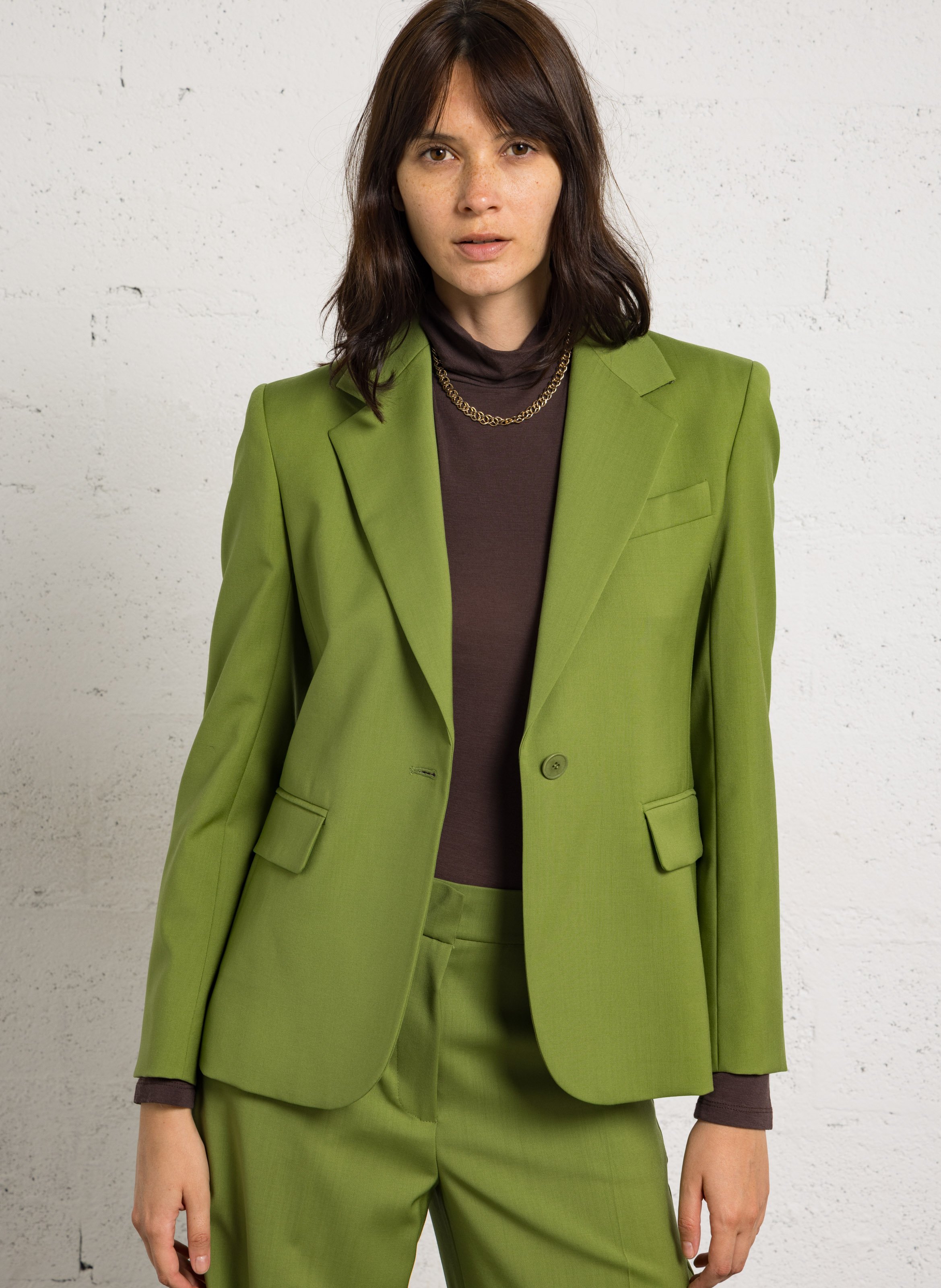 Getailleerd wollen colbert MAX MARA WEEK END Groen