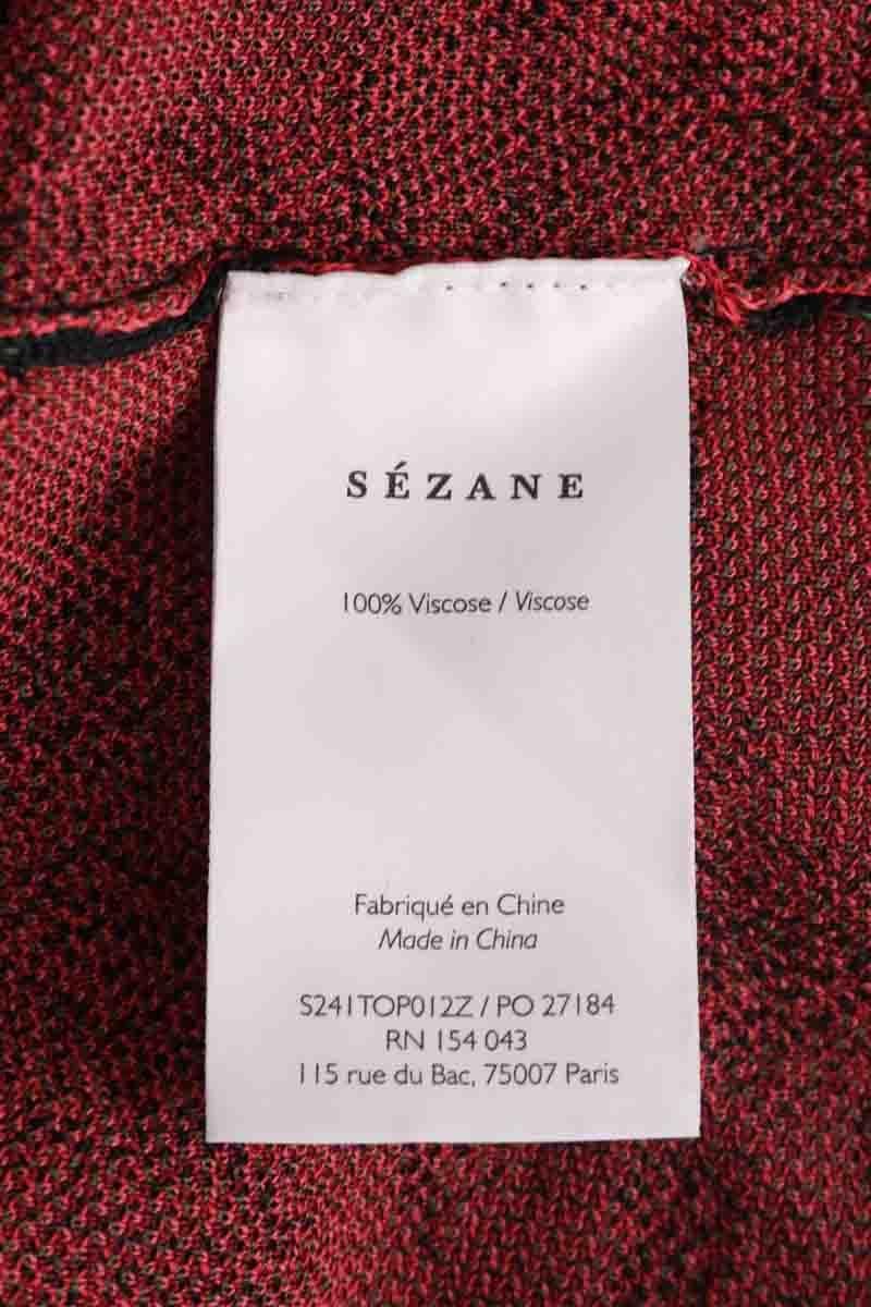 Azawood sleeveless top SEZANE - Seconde main Red