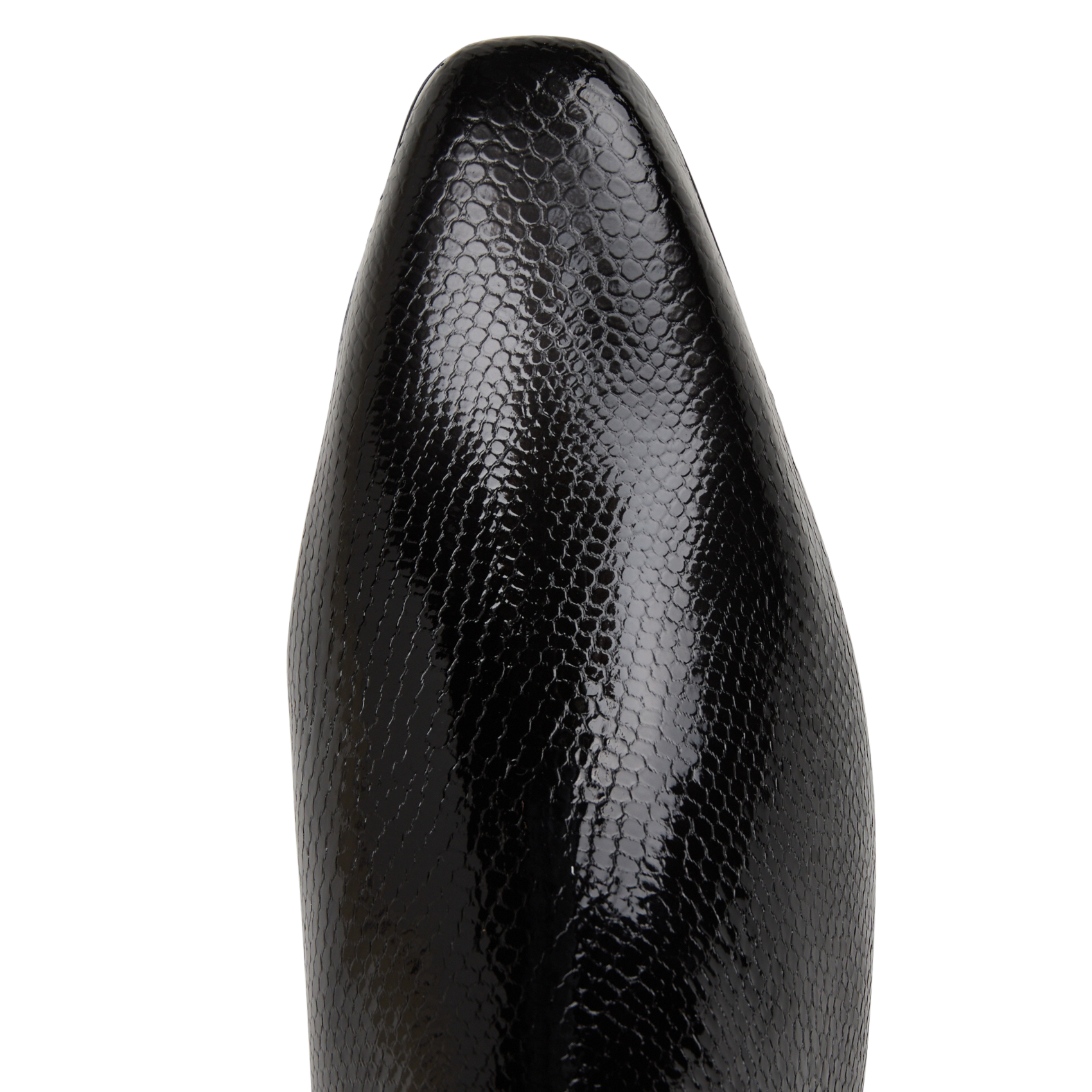 Bottines bout carré en cuir vernis ANTHOLOGY PARIS Zwart