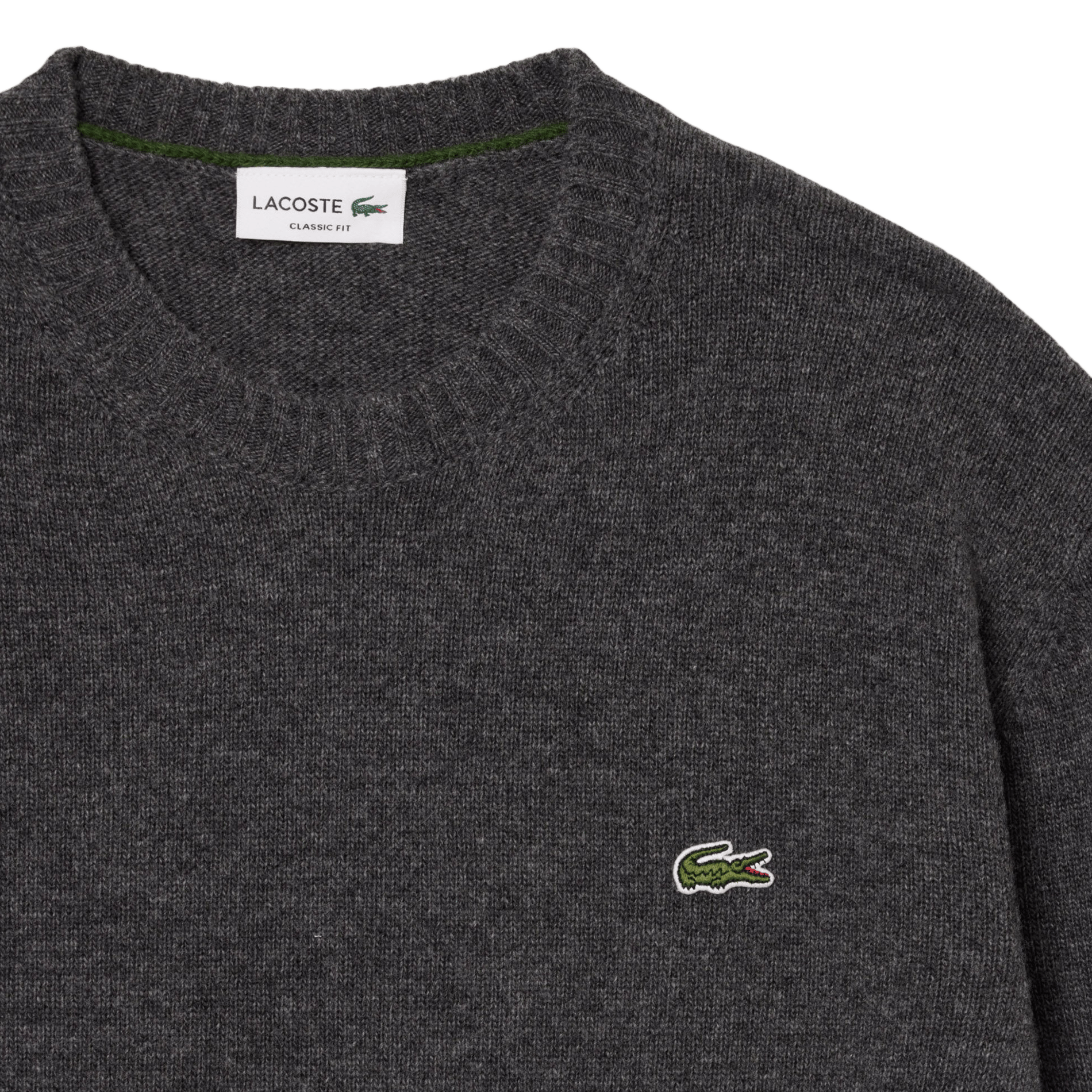 Fine wool sweater | Grey LACOSTE Men