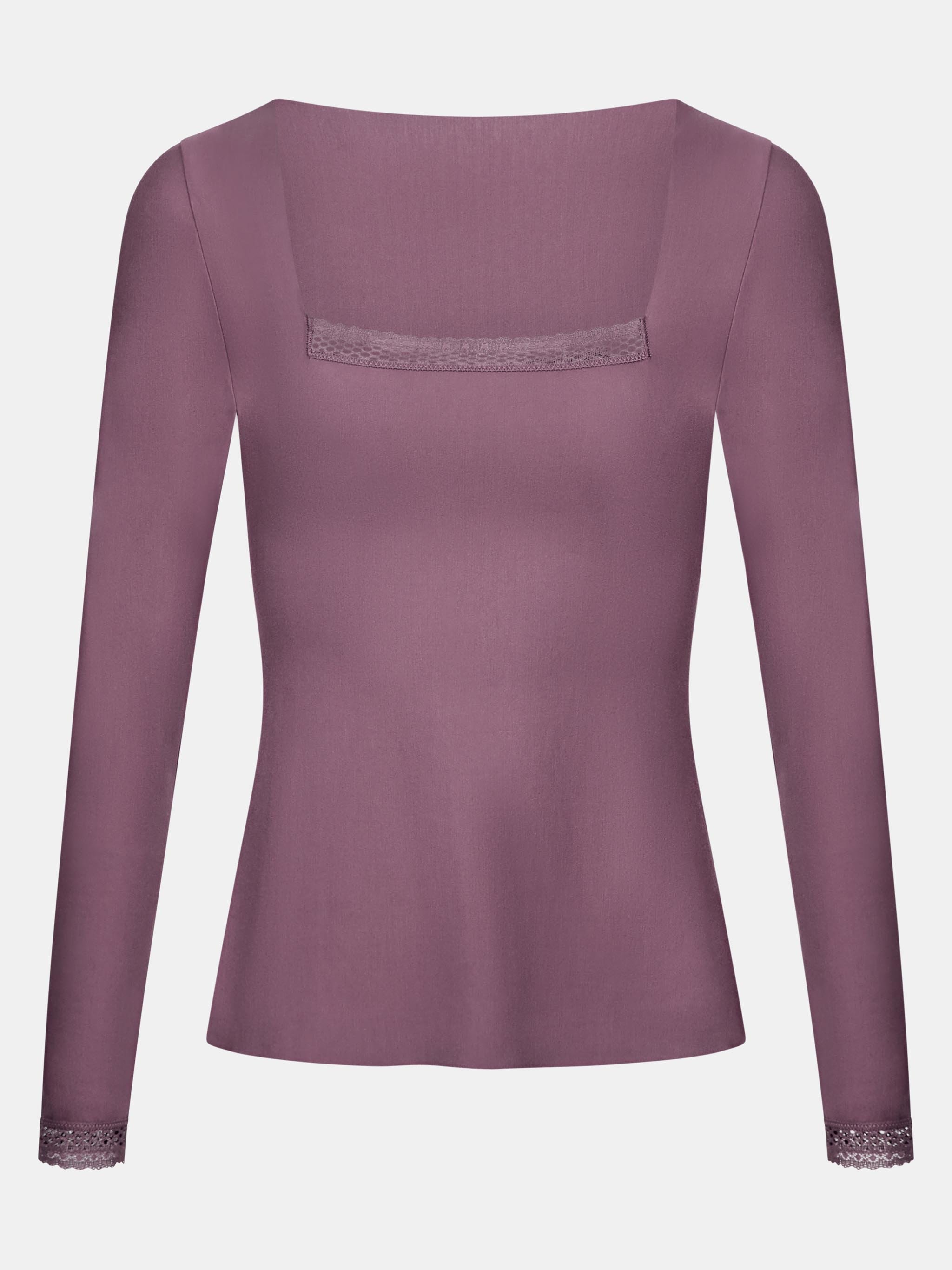 Long-sleeve lace t-shirt | Purple CHANTELLE Women