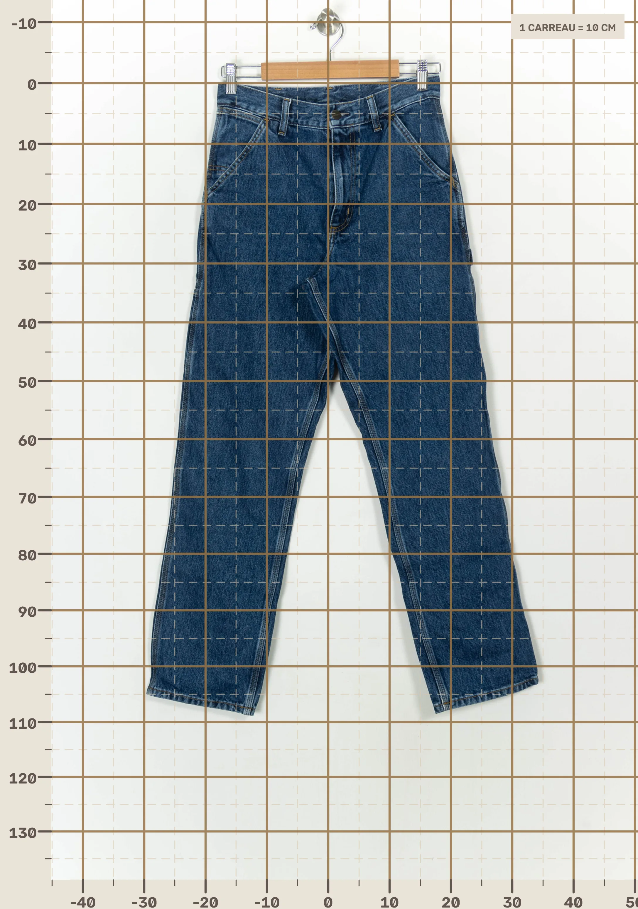 Jeans CARHARTT - SECONDE MAIN Blue
