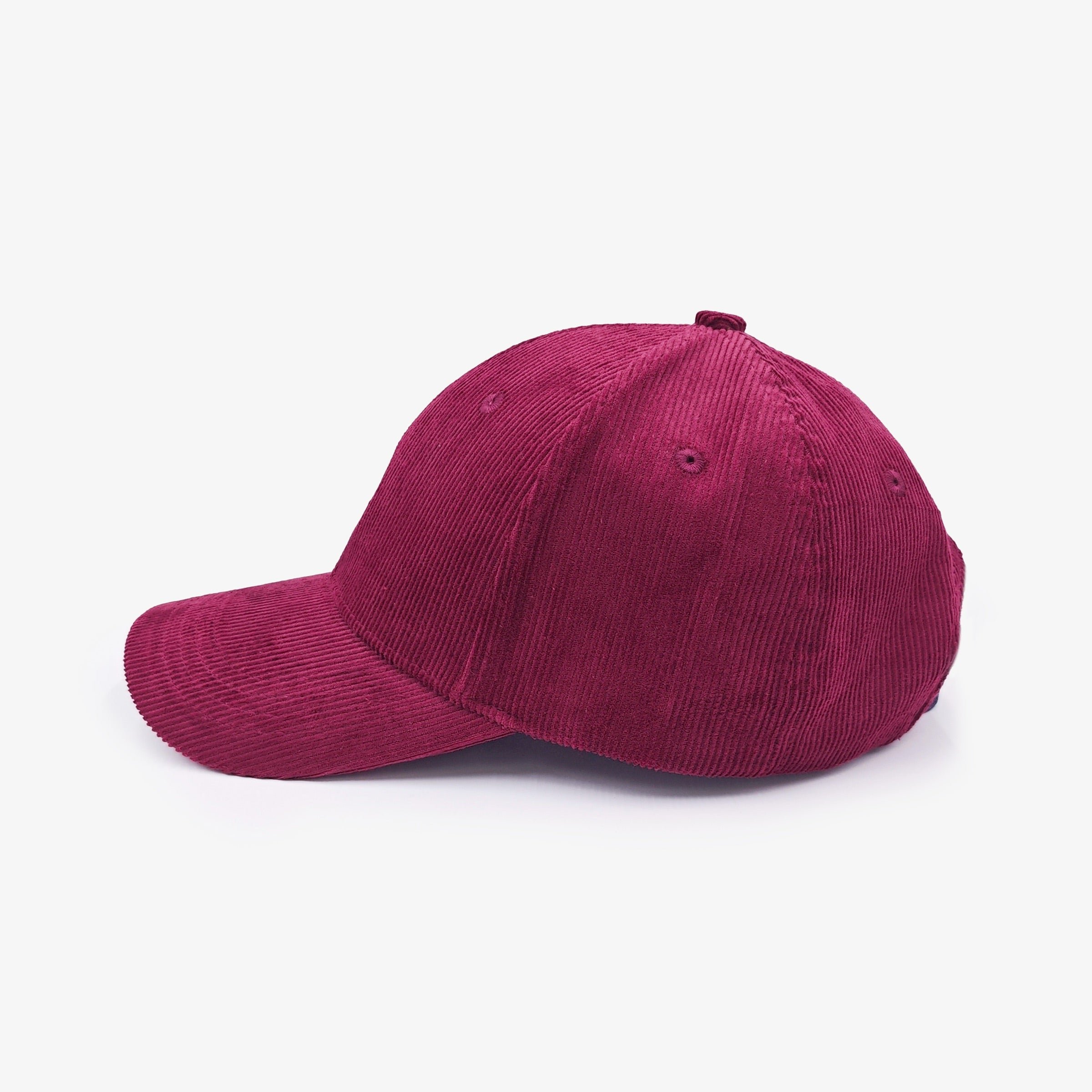 Wine red corduroy logo badge cap SERGE BLANCO Red