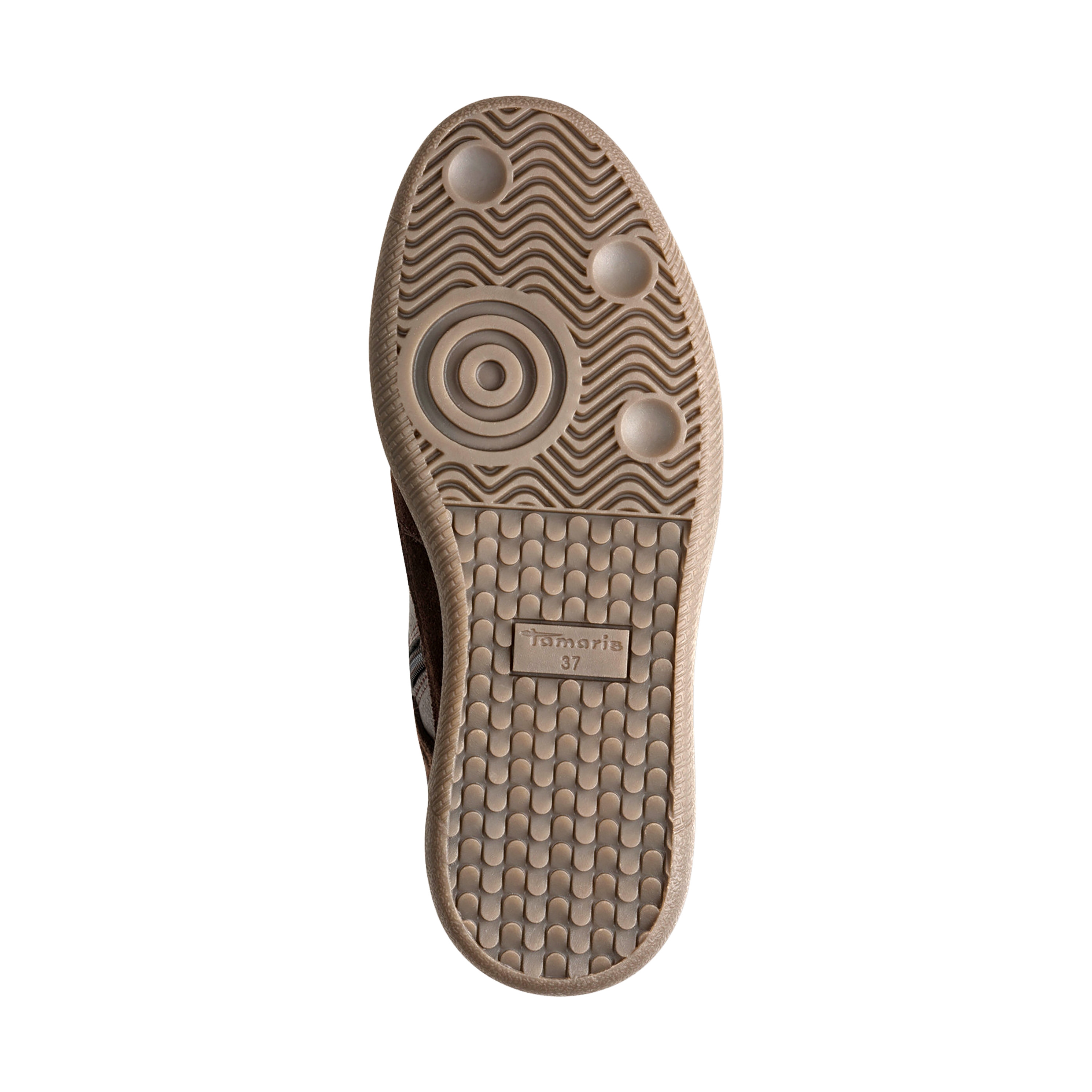 High-top leather sneakers TAMARIS Brown