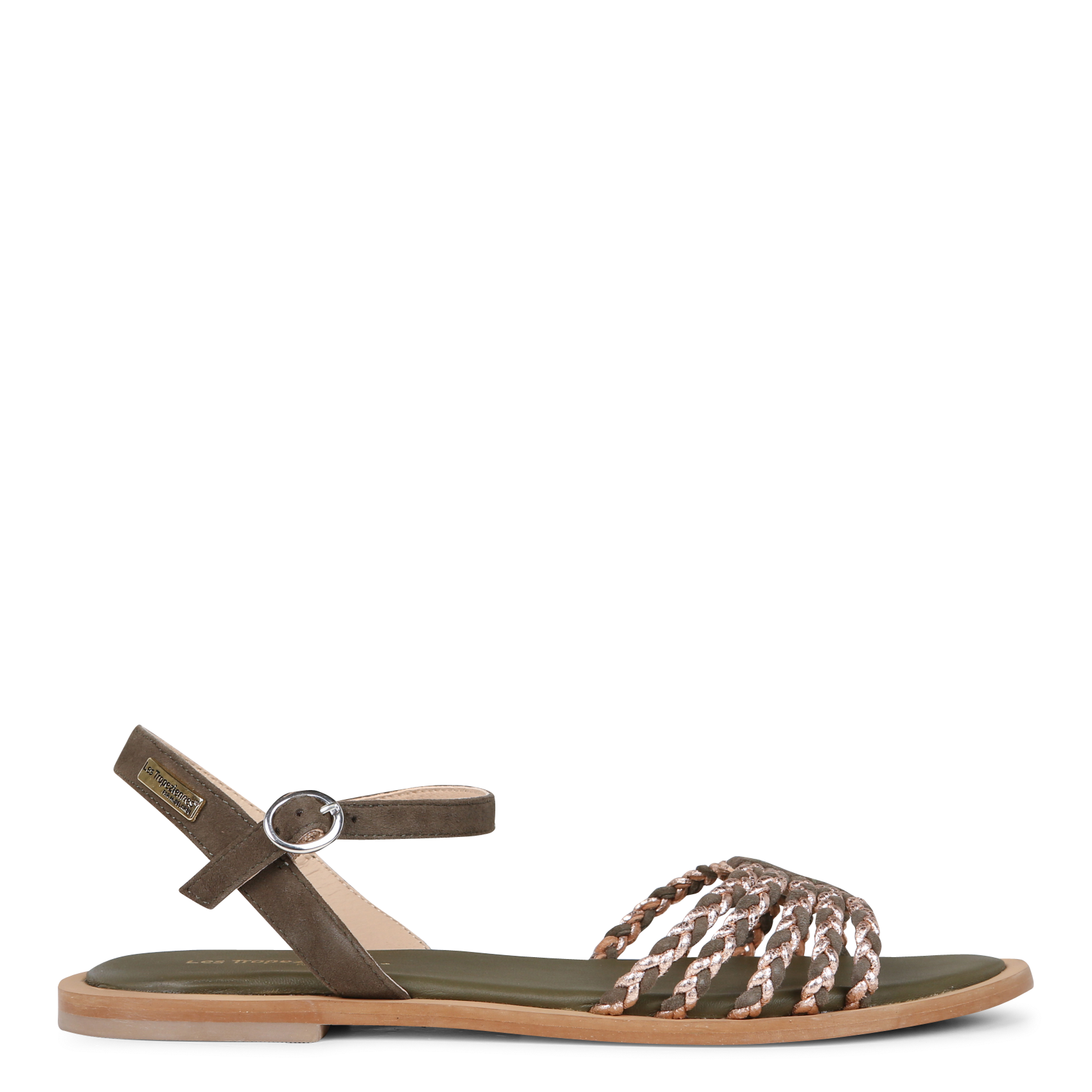 Leather sandals with braided straps LES TROPEZIENNES PAR M.BELARBI White