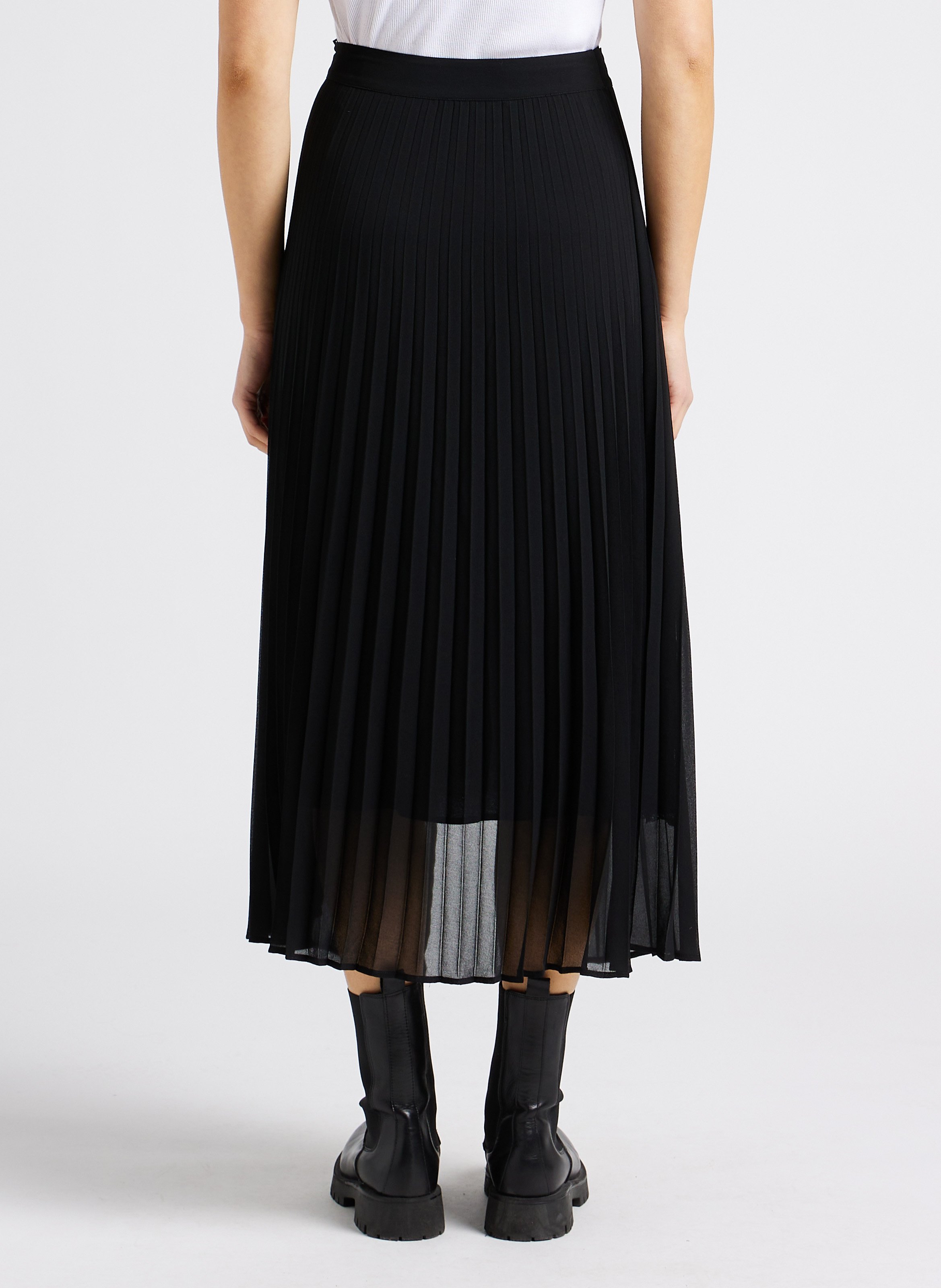 Black pleated 2025 midi skirt 60