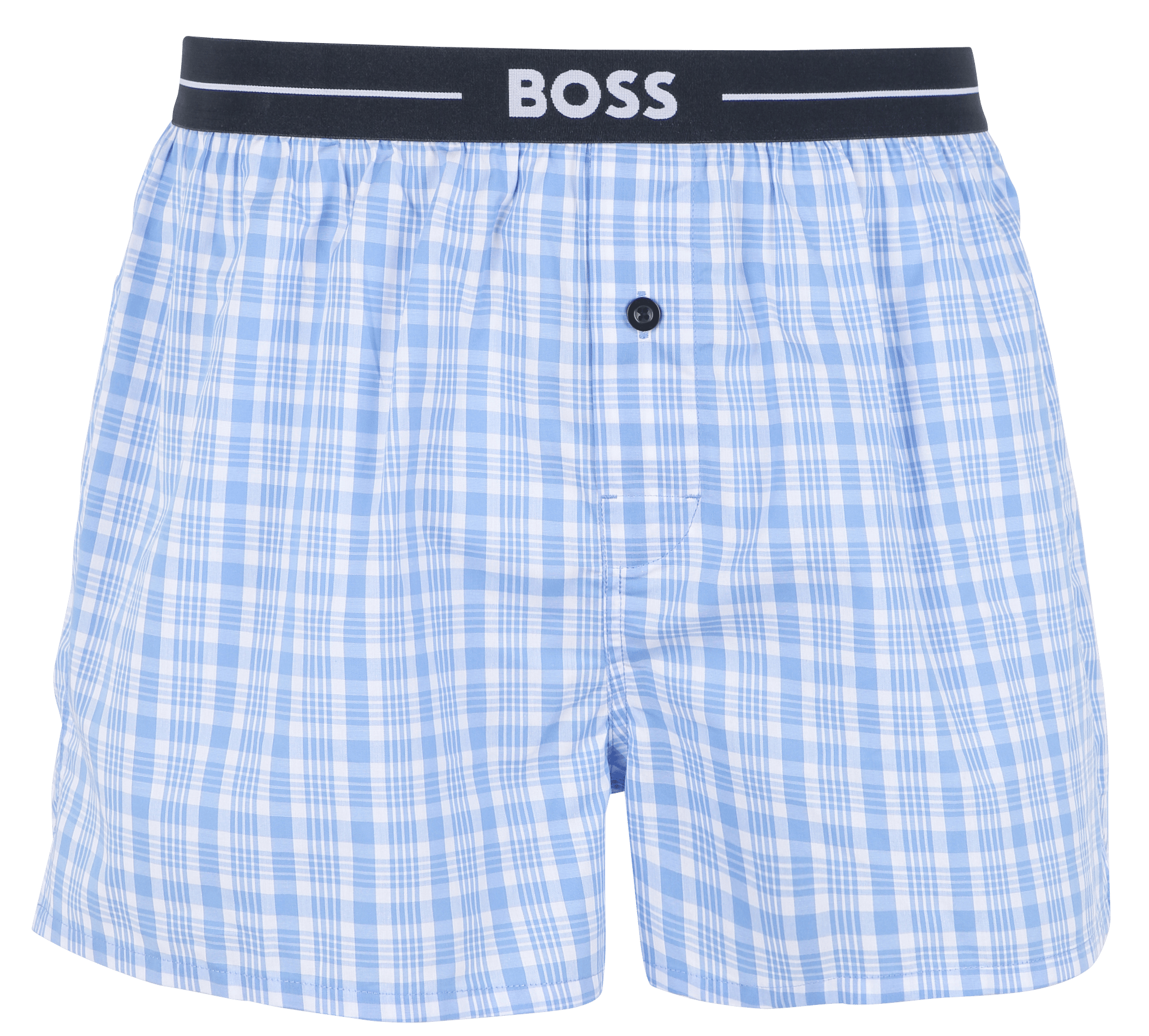 Pack of two pairs of cotton boxer shorts BOSS Blue