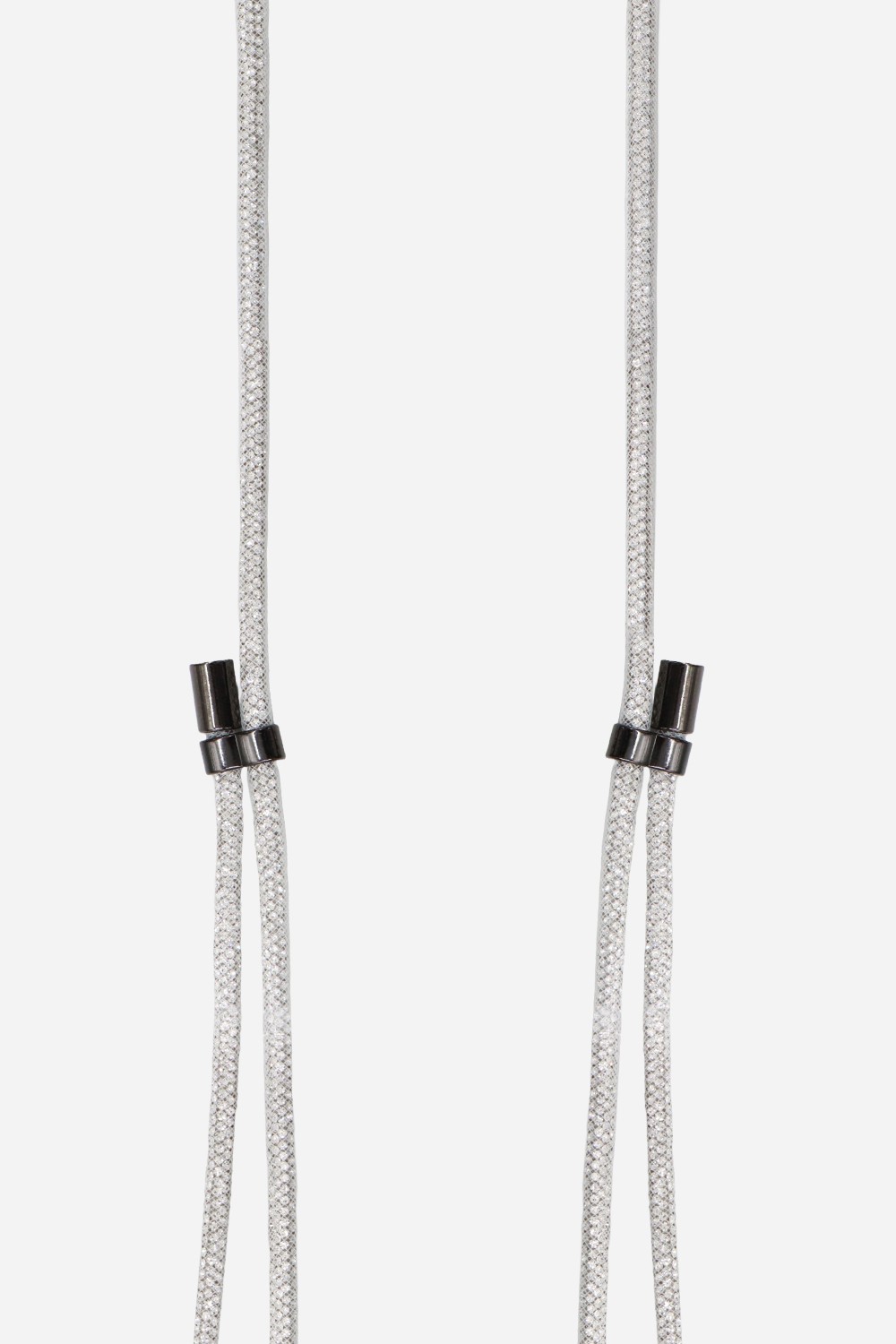 Phone cord in rhinestones LA COQUE FRANCAISE Silver